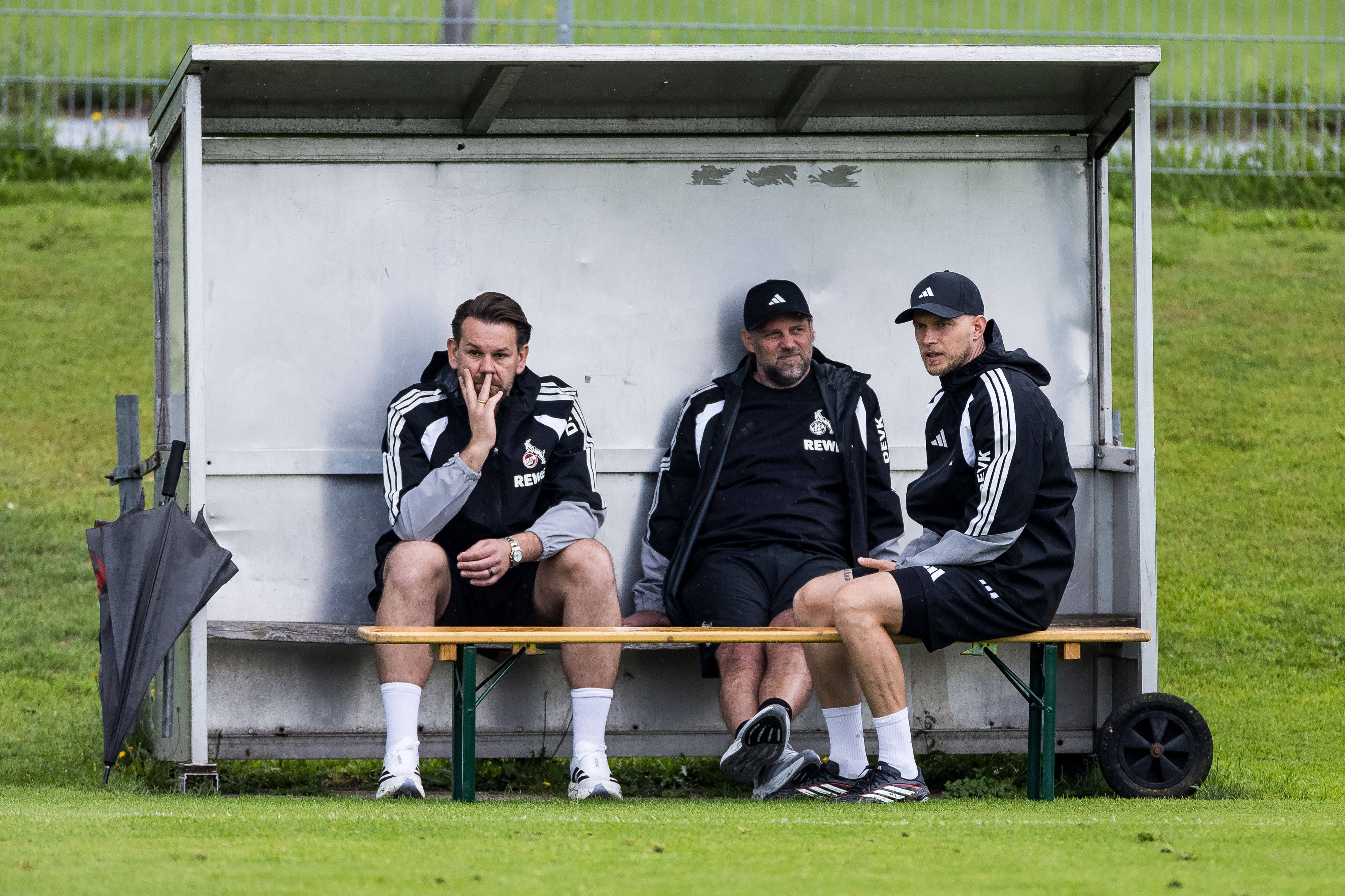 Geschäftsführer Thomas Kessler, Kaderplaner Tim Steidten und Cheftrainer René Wagner (v.l.) hatten zuletzt viel Planungsarbeit zu verrichten.