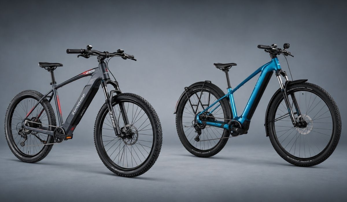 Zündapp Z808 E-Bike und Cube Reaction Hybrid Performance 600 FE.
