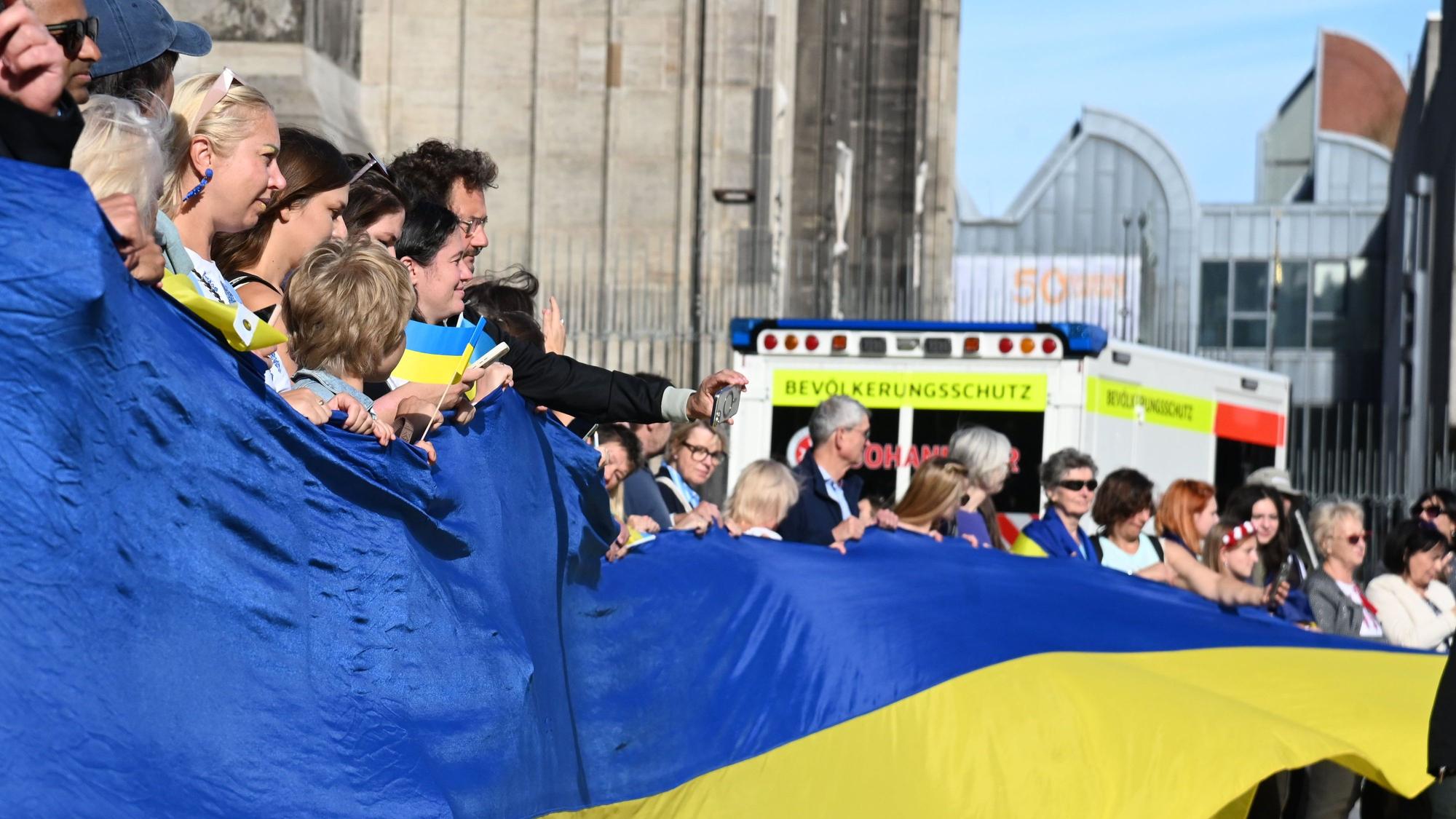 Feier des ukrainischen Unabhängigkeitstages am 24. August in Köln