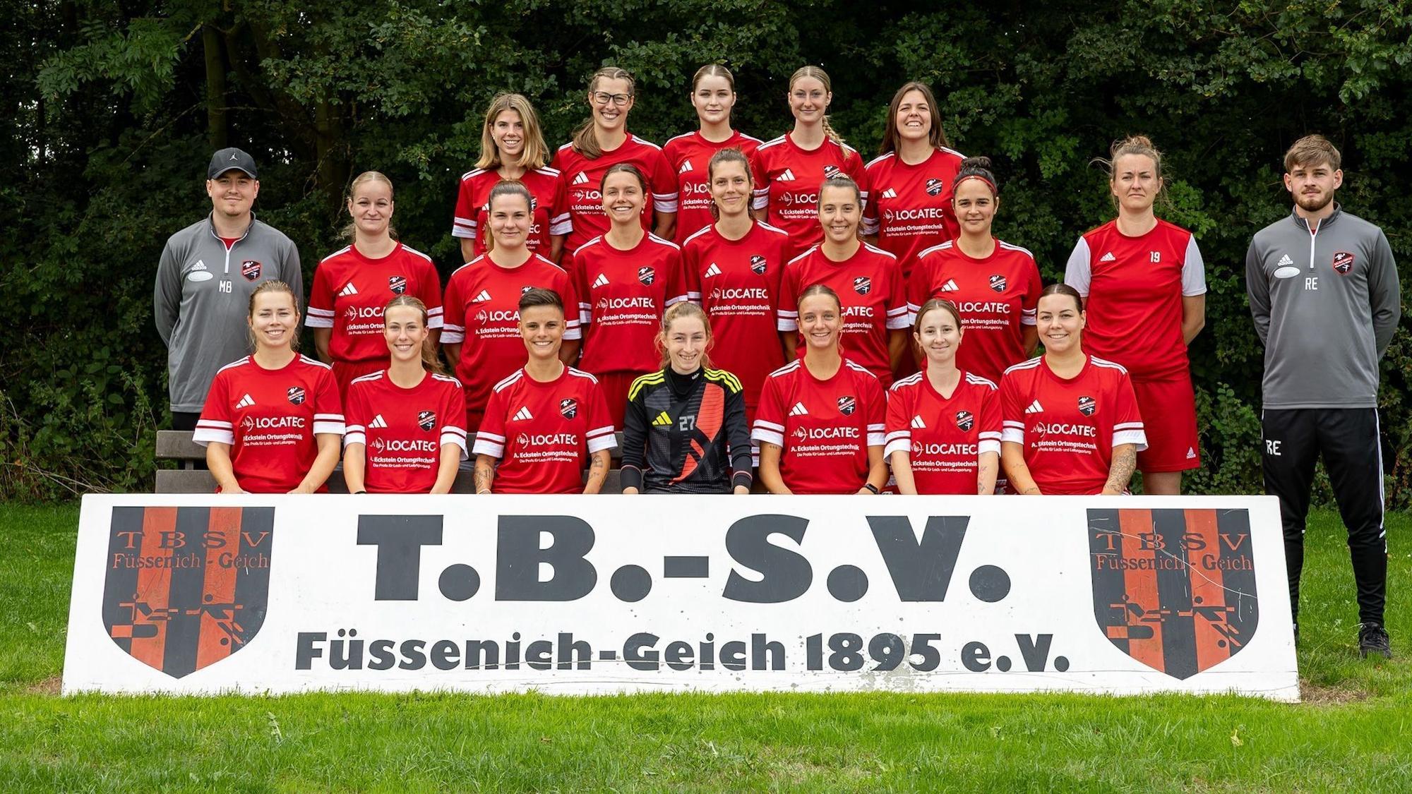 Das Bild zeigt die Mannschaft des TB-SV Füssenich-Geich.