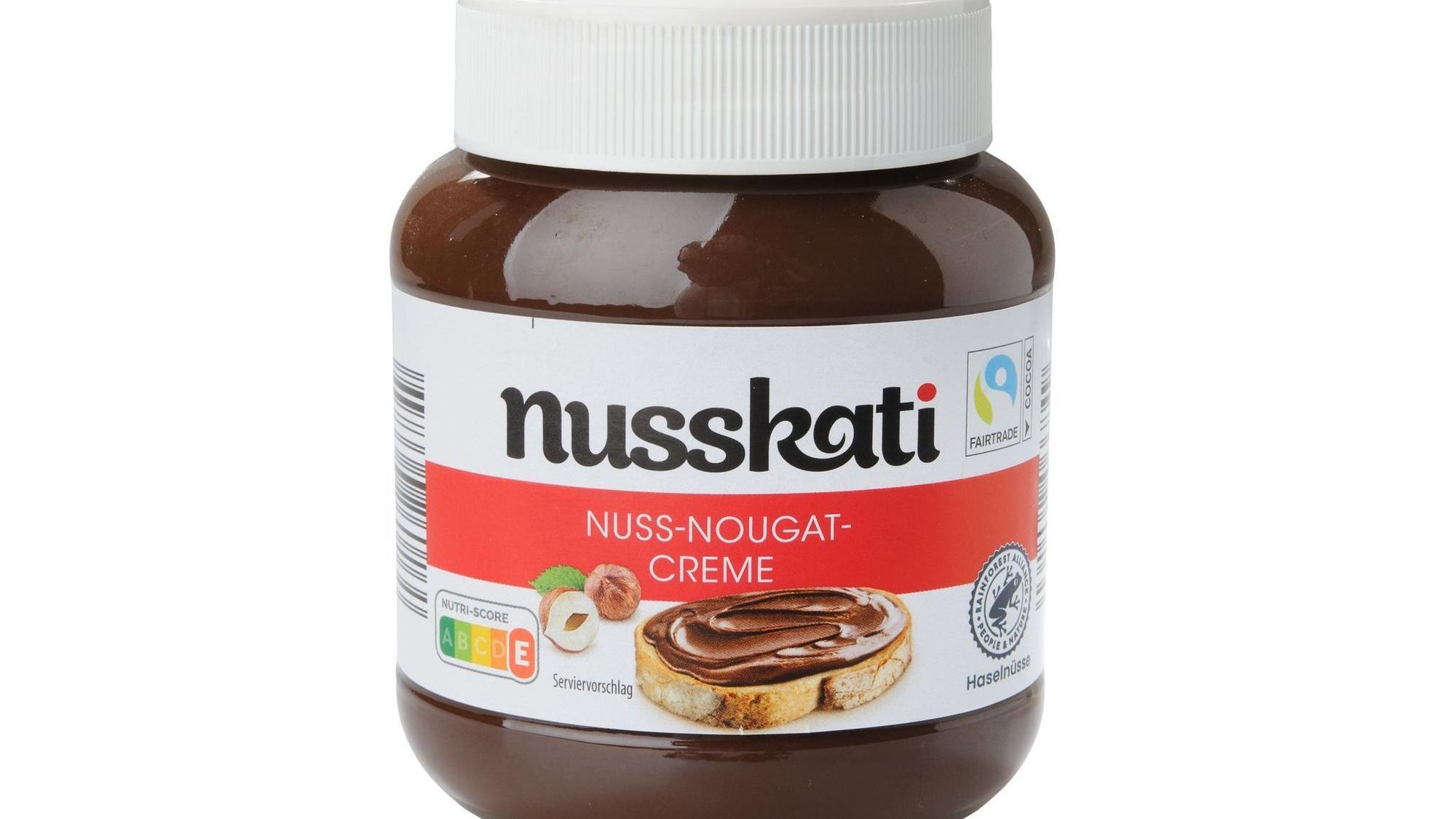 „Nusskati Nuss-Nougat-Creme“ von Aldi