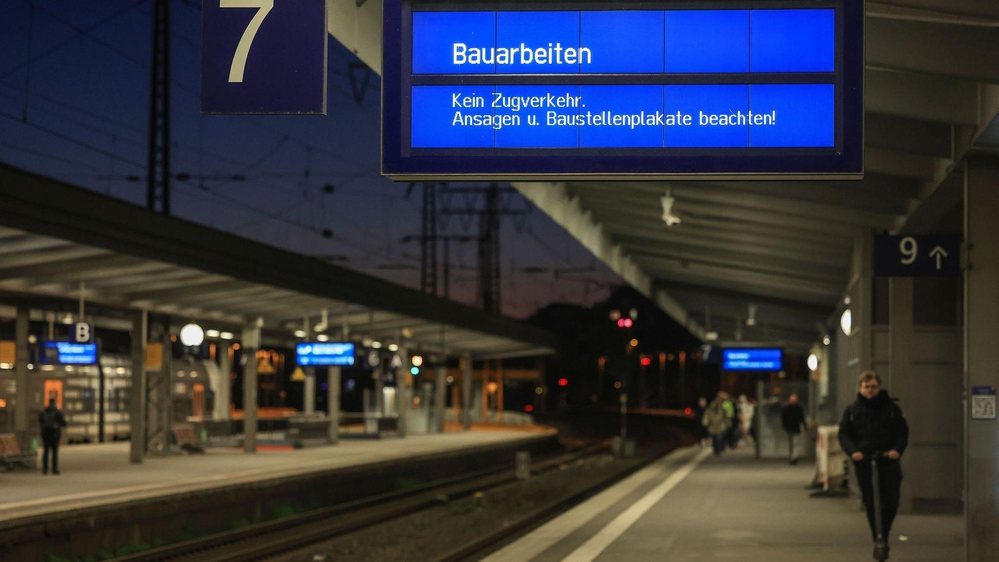 Bahn baut im Ruhrgebiet und sperrt im Herbst zahlreiche Strecken