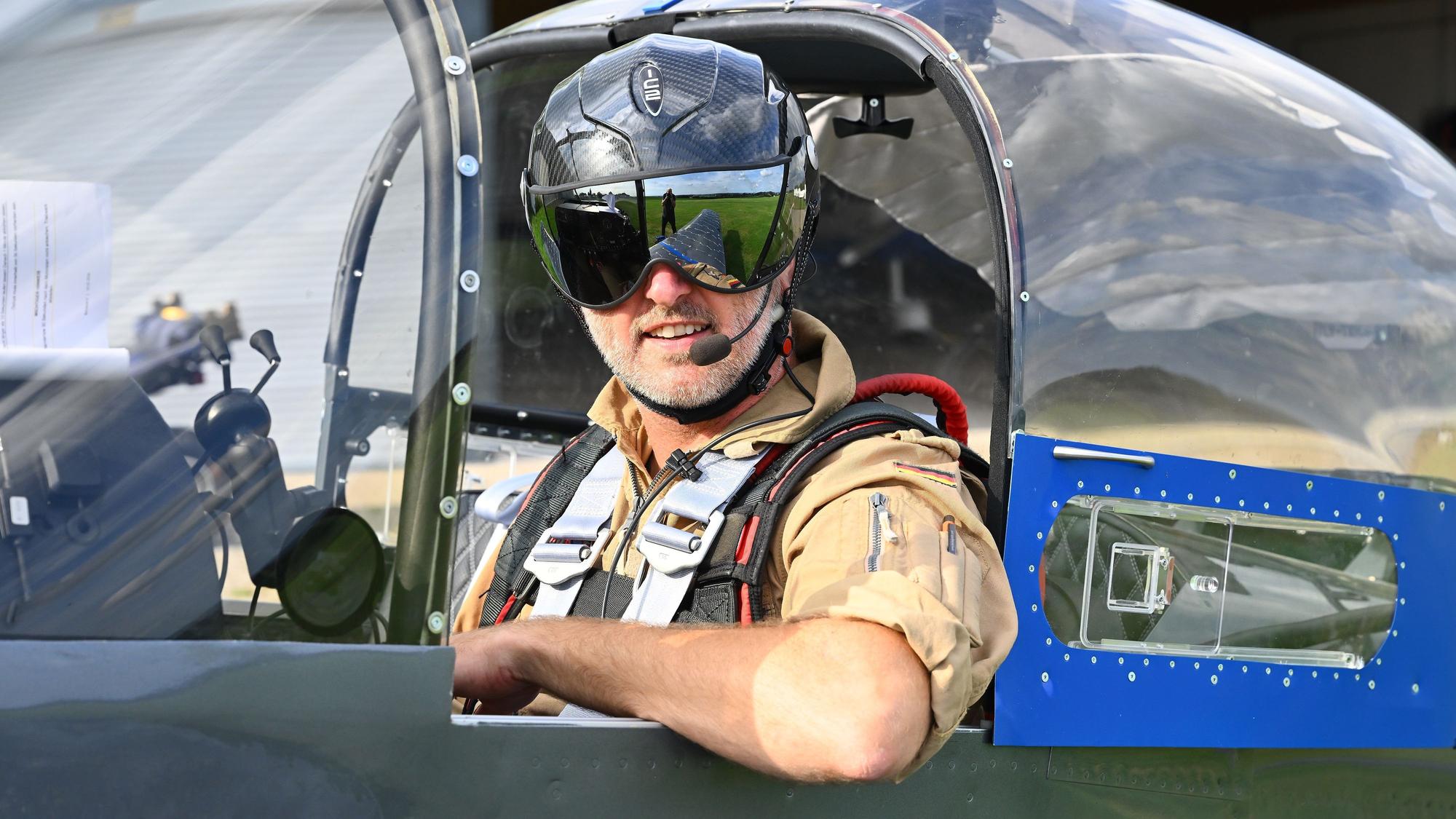 Bastian Koppen in der Maschine.