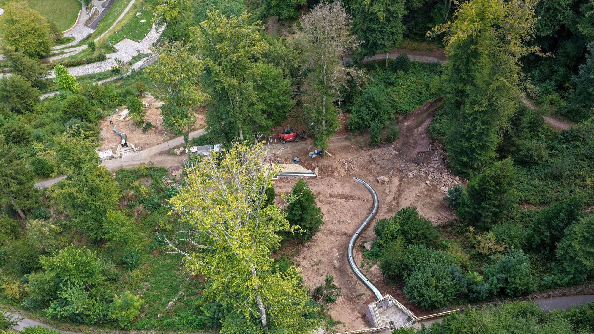 XXL-Rutschen im Stadtgarten Calw