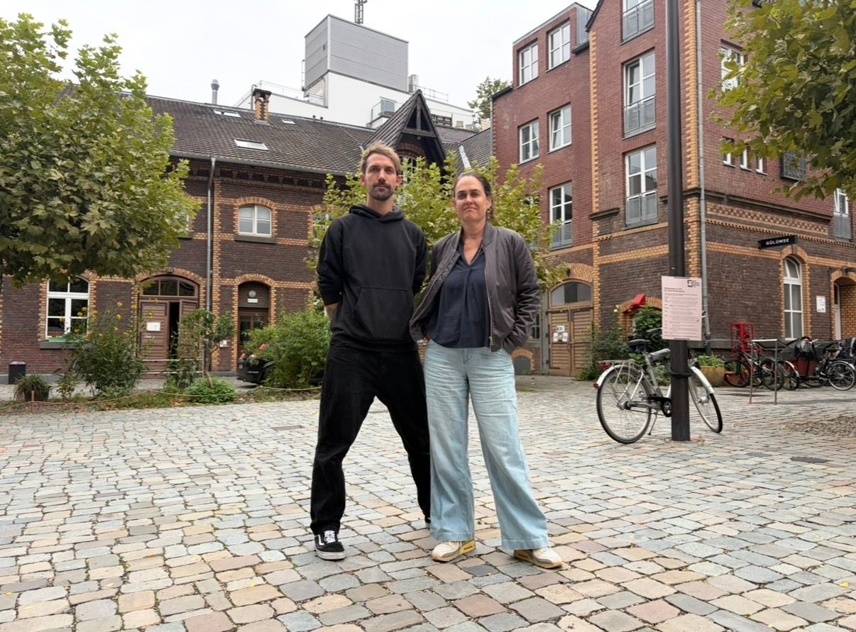 Die Geschäftsführer des Bürgerzentrums Alte Feuerwache im Agnesviertel: Gregor Kirchner und Anke Schmitz-Traoré.