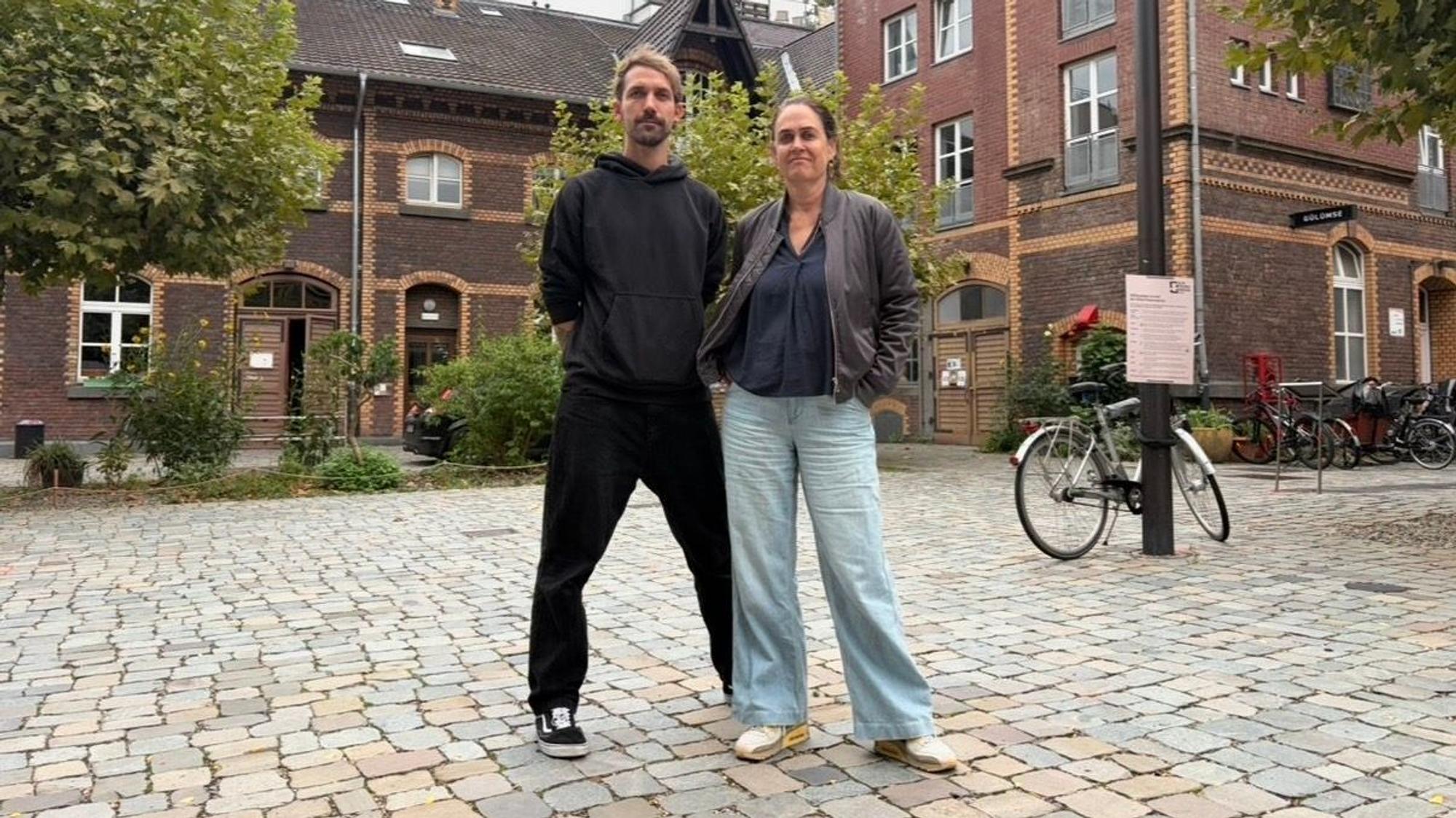 Die Geschäftsführer des Bürgerzentrums Alte Feuerwache im Agnesviertel: Gregor Kirchner und Anke Schmitz-Traoré.