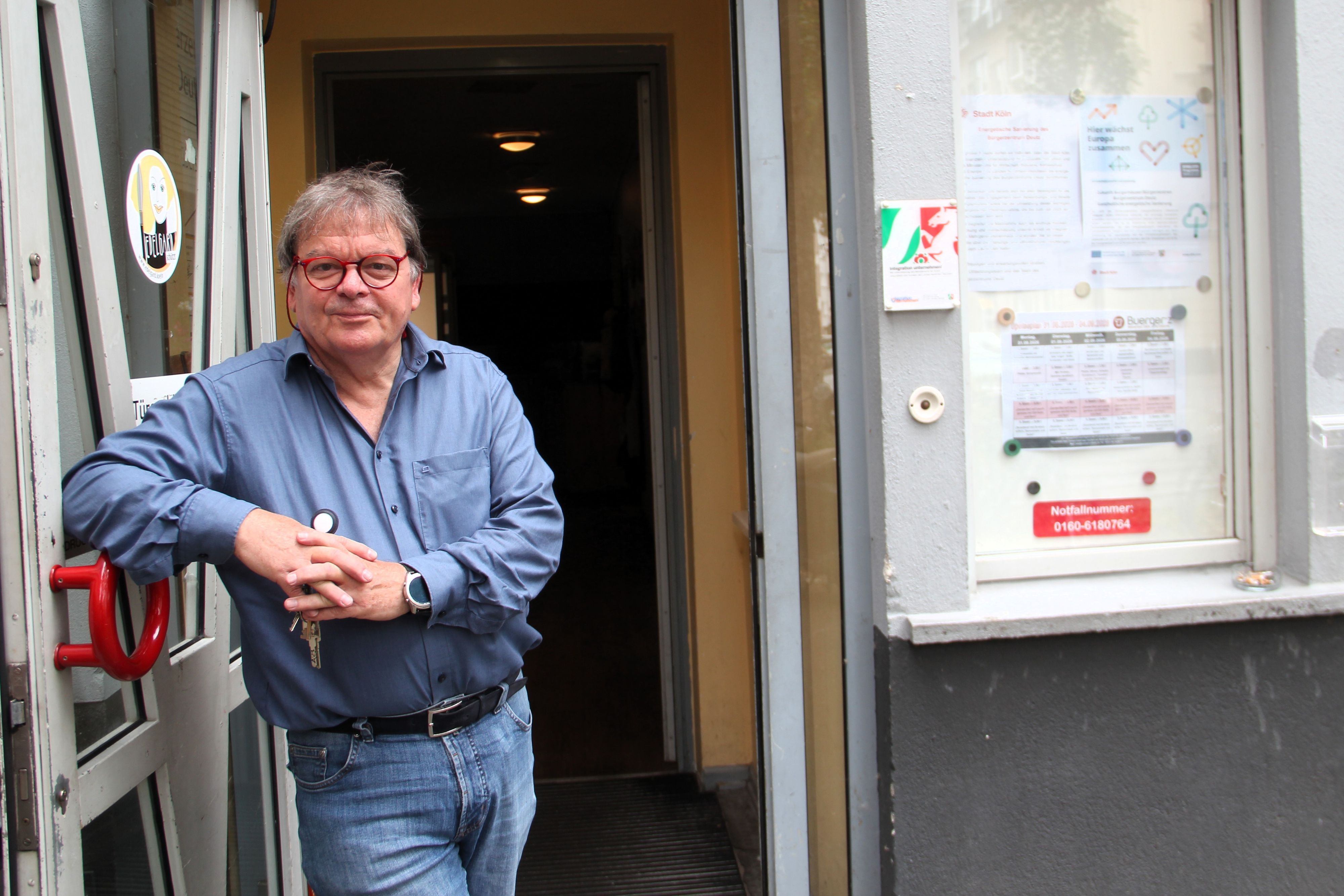 Bürgerzentrumsleiter Tobias Kempf hofft auf reges Interesse an der Info- und Gedenkveranstaltung in der städtischen Einrichtung.