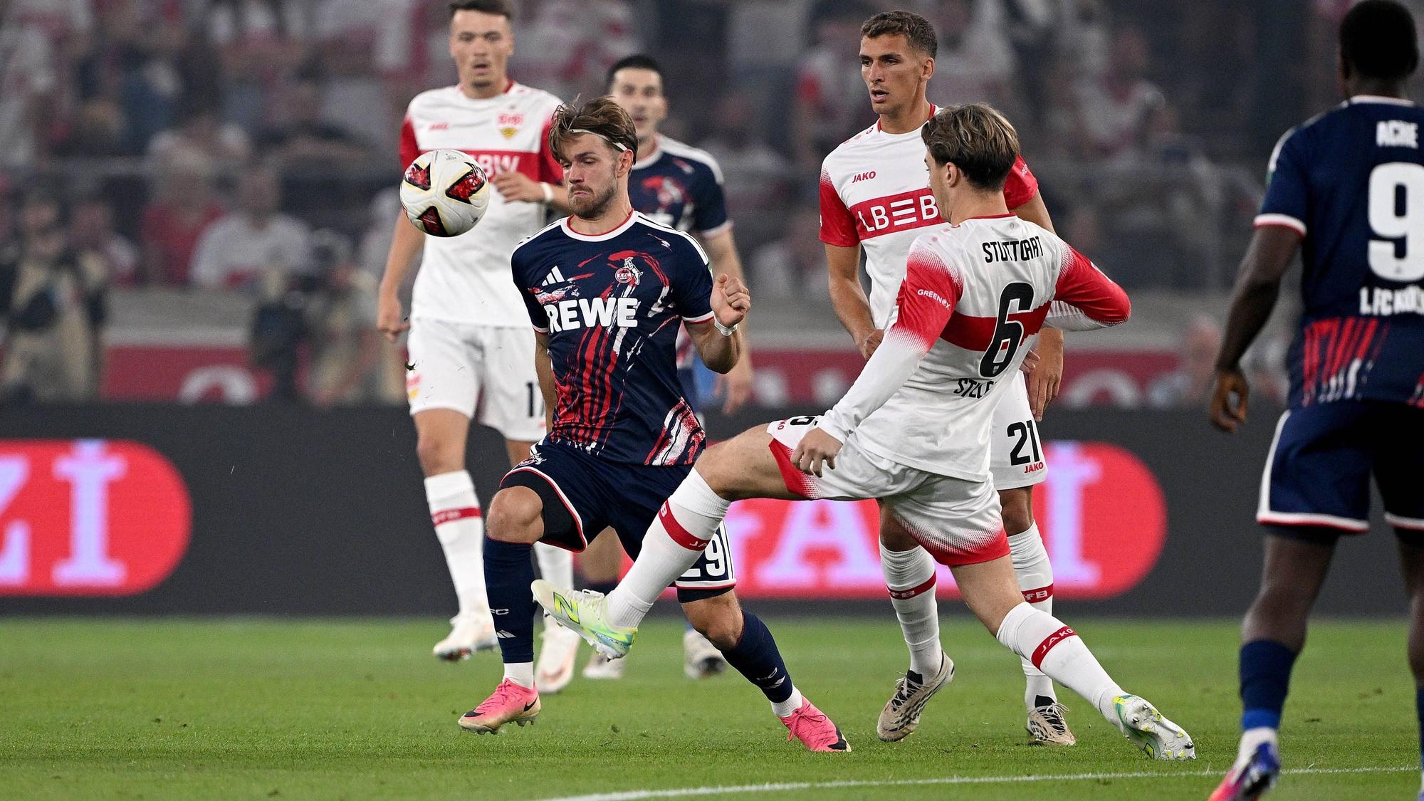 FC-Angreifer Jan Thielmann konnte sich in Stuttgart nur selten durchsetzen.