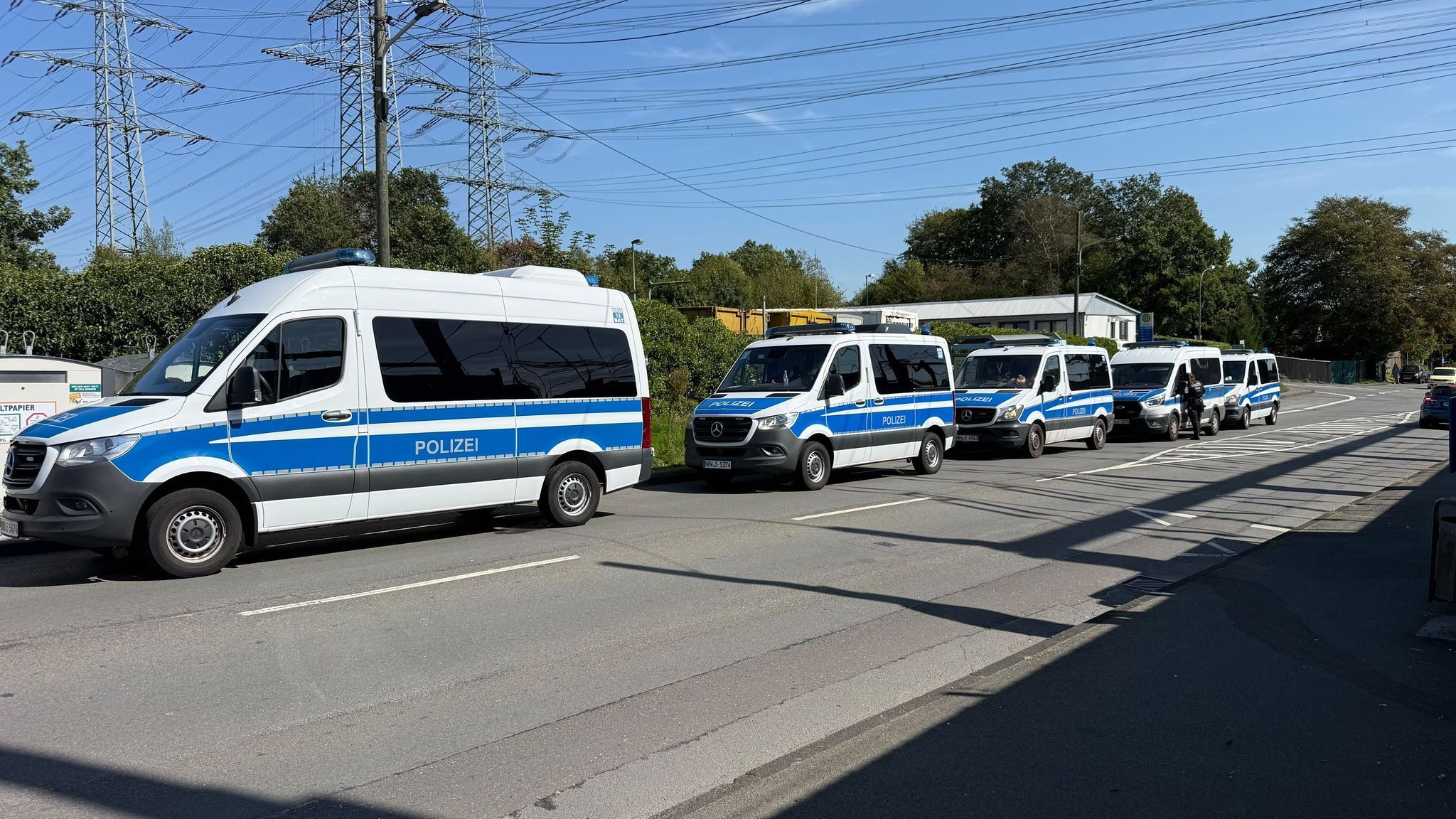 Polizeieinsatz an Umspannwerk