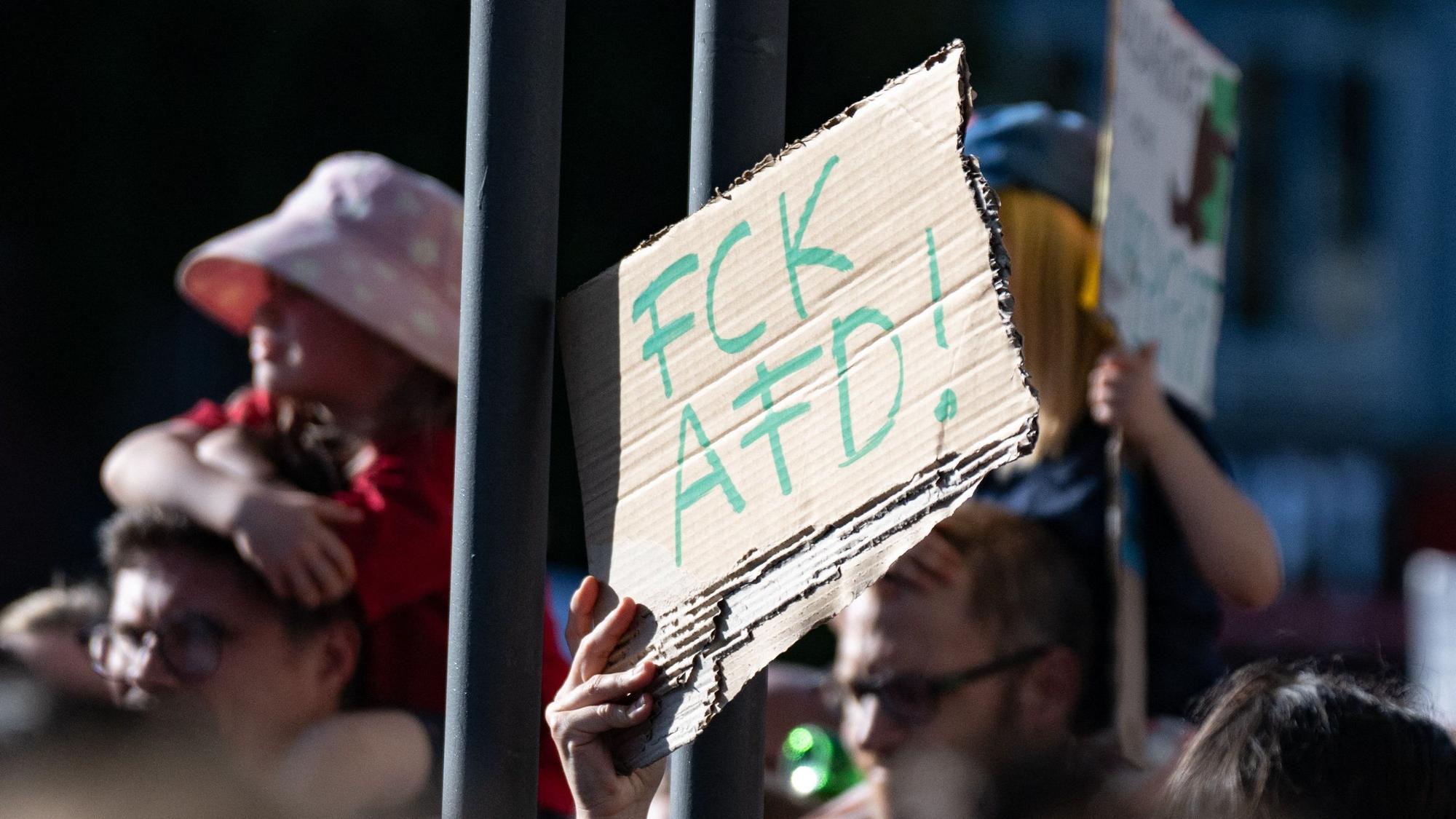 Die Teilnehmerinnen und Teilnehmer hatten unzählige Plakate mitgebracht.