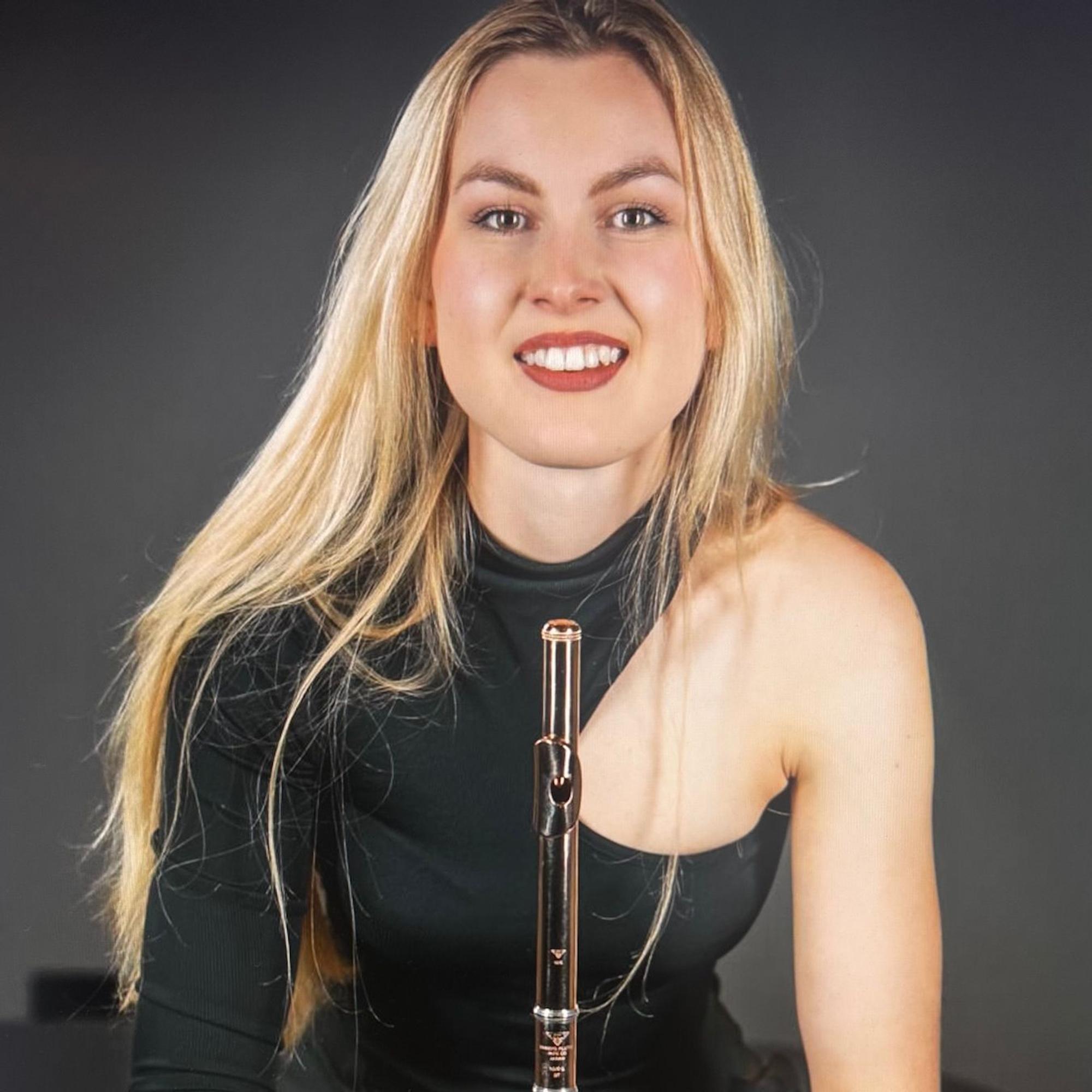 Klara als Solistin beim Mozartkonzert