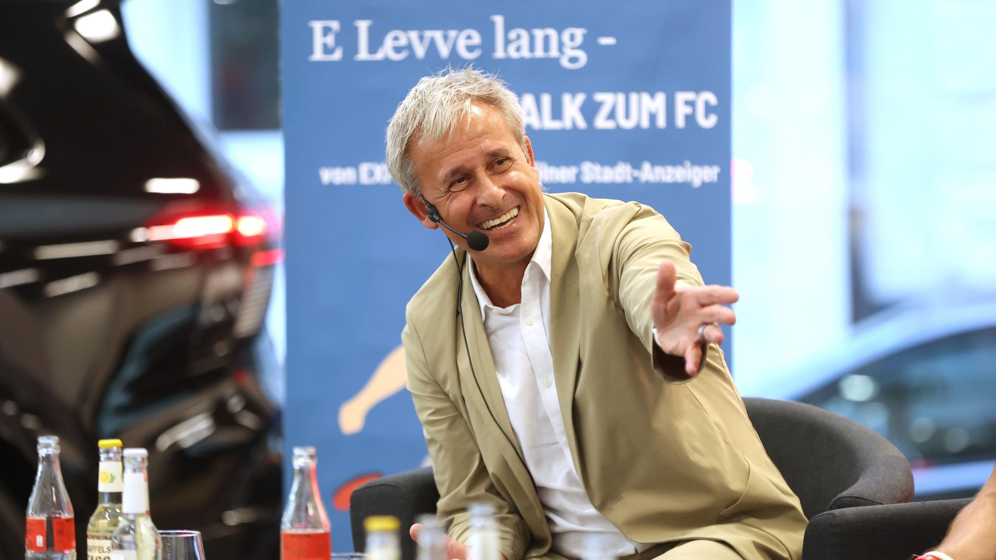 08.09.2026. Köln: FC-Talk am Abend mit Weltmeister Pierre Littbarski, FC-Geschäftsführer Thomas Kessler und Ex-FC-Kaderplaner Jörg Jakobs. Foto: Martina Goyert