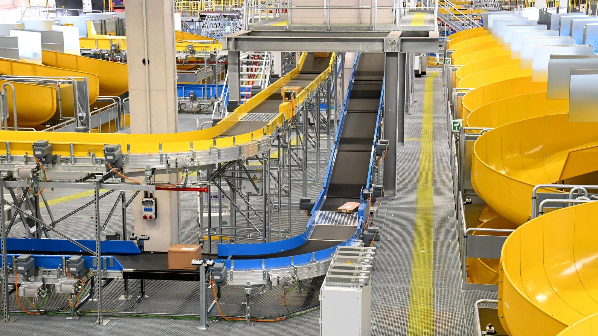 Blick in das neue Paketzentrum