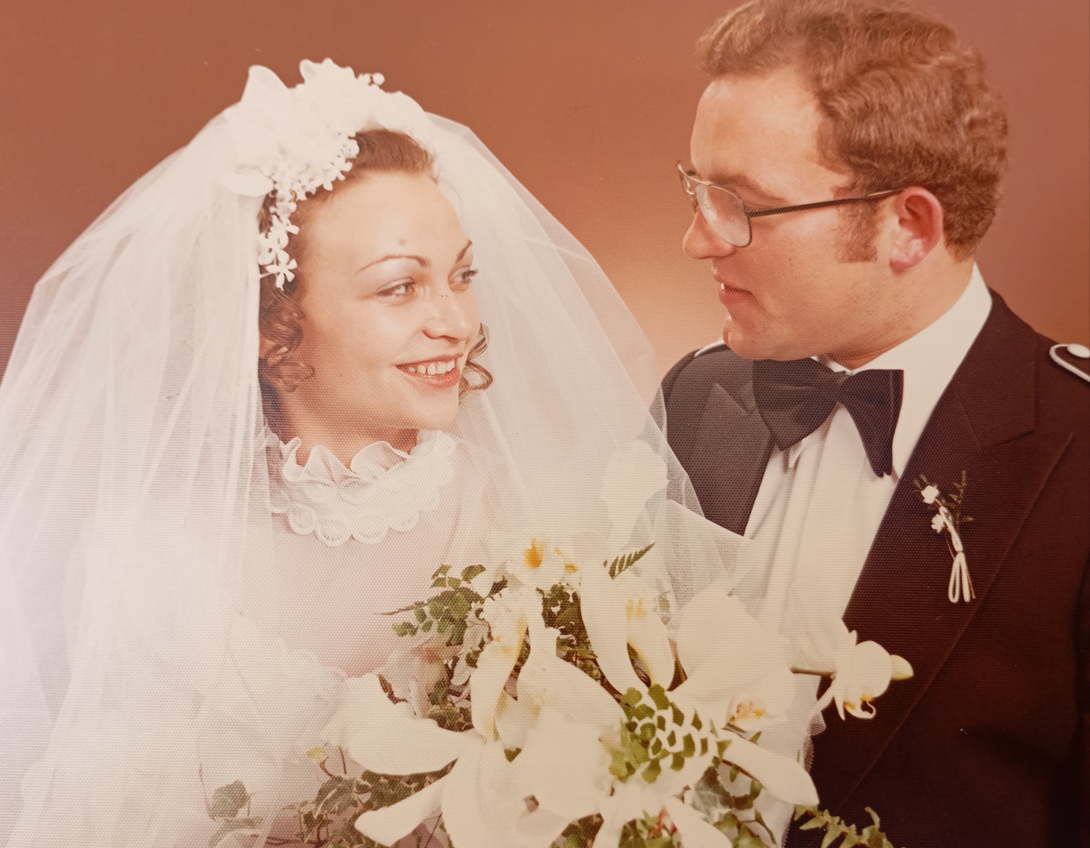 Das Hochzeitsfoto des Goldhochzeitspaars.
