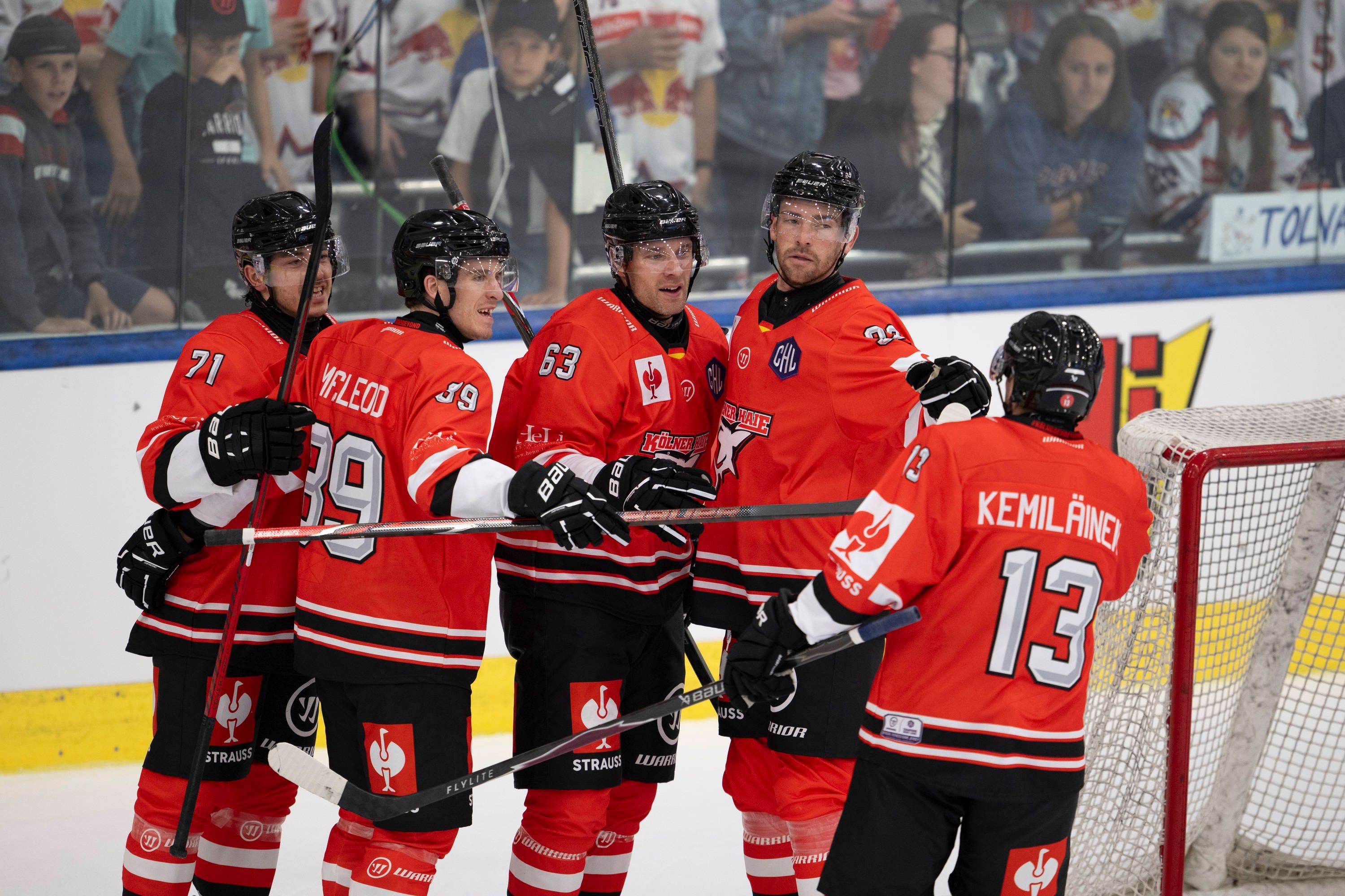 Die Kölner Haie zeigen bisher eine starke CHL-Vorrunde. Am Donnerstag soll der nächste Sieg folgen.