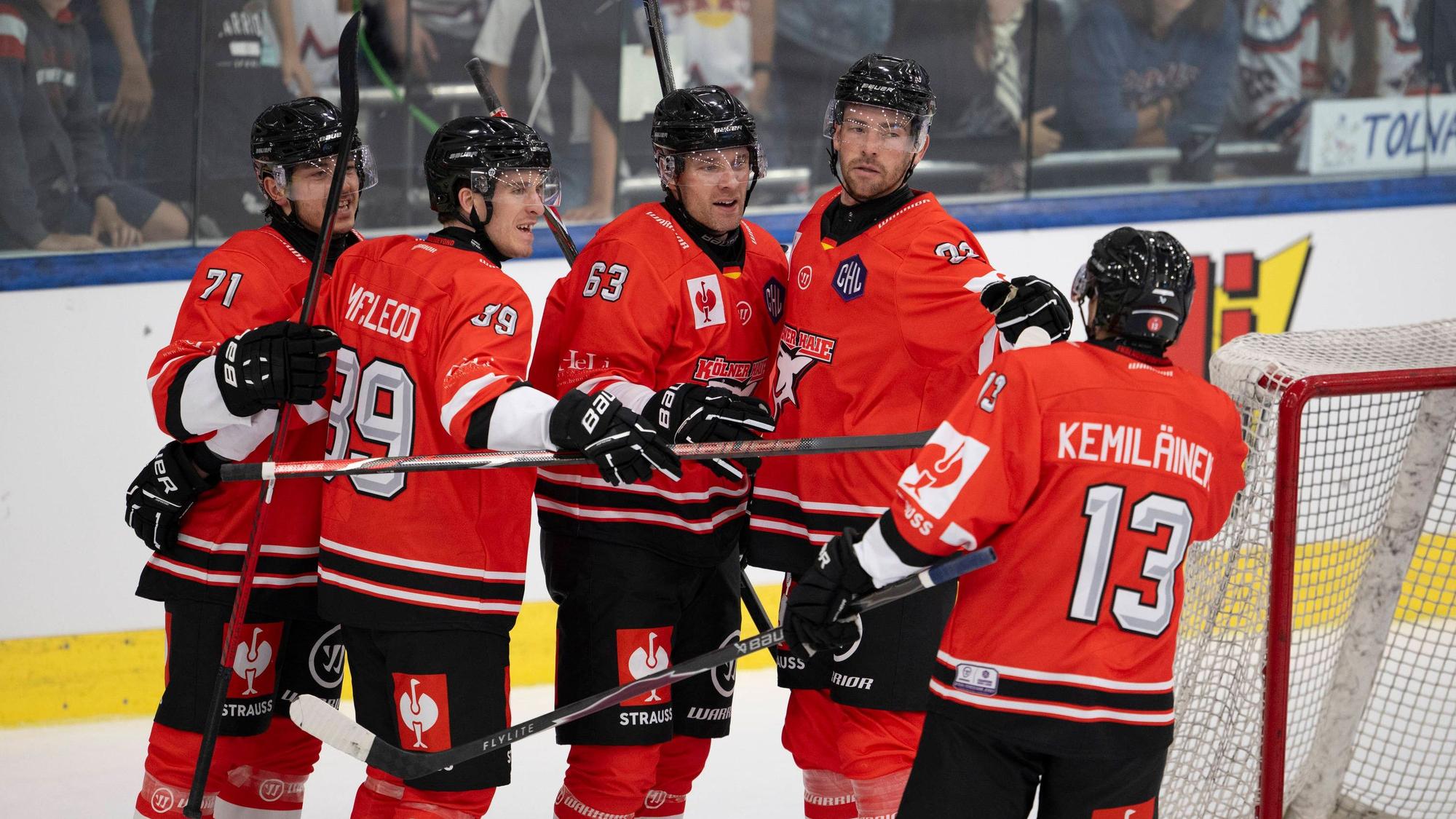 Die Kölner Haie zeigen bisher eine starke CHL-Vorrunde. Am Donnerstag soll der nächste Sieg folgen.