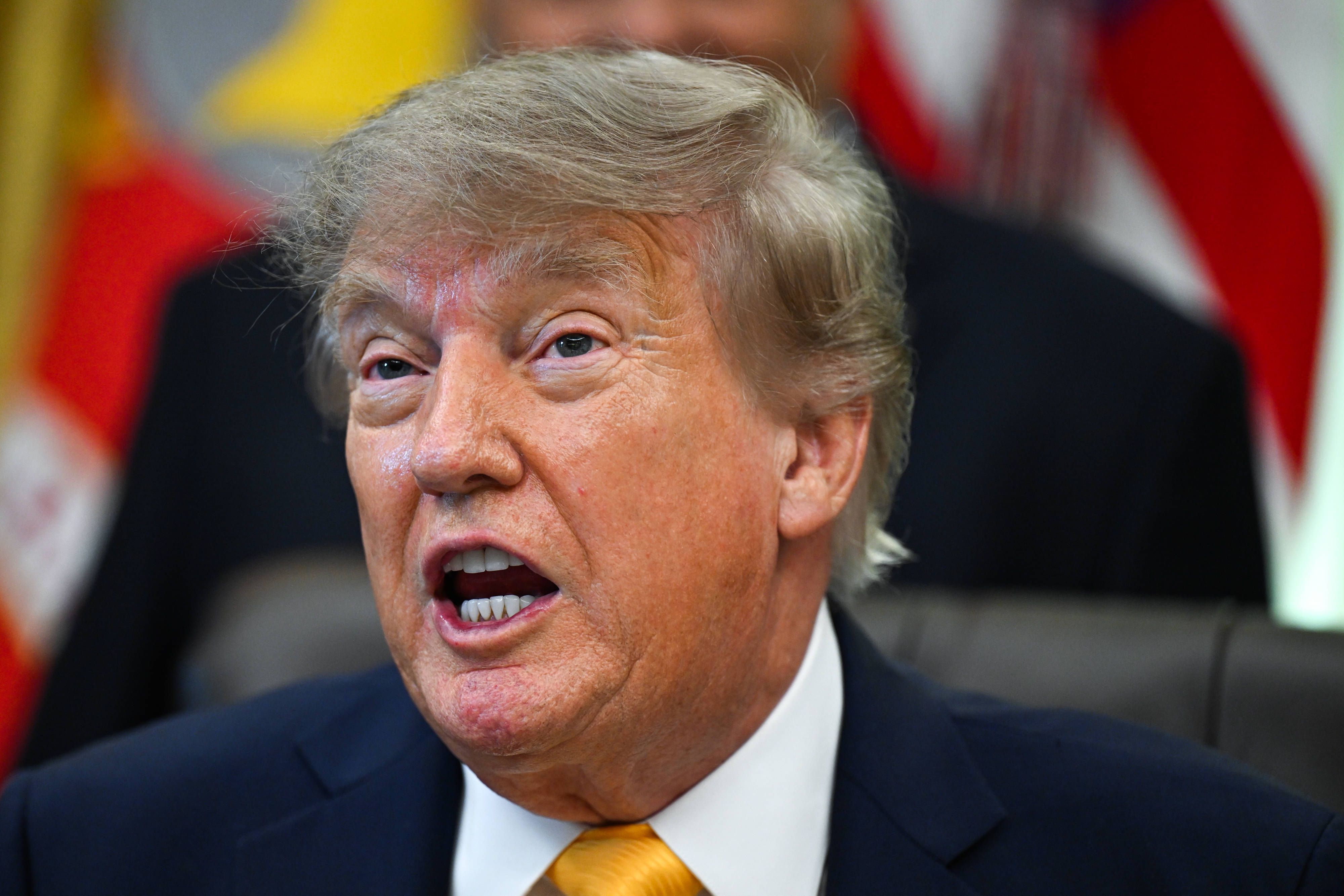 US-Präsident Donald Trump gratuliert der AfD zu ihrem Wahlsieg in Sachsen-Anhalt. (Archivfoto)
