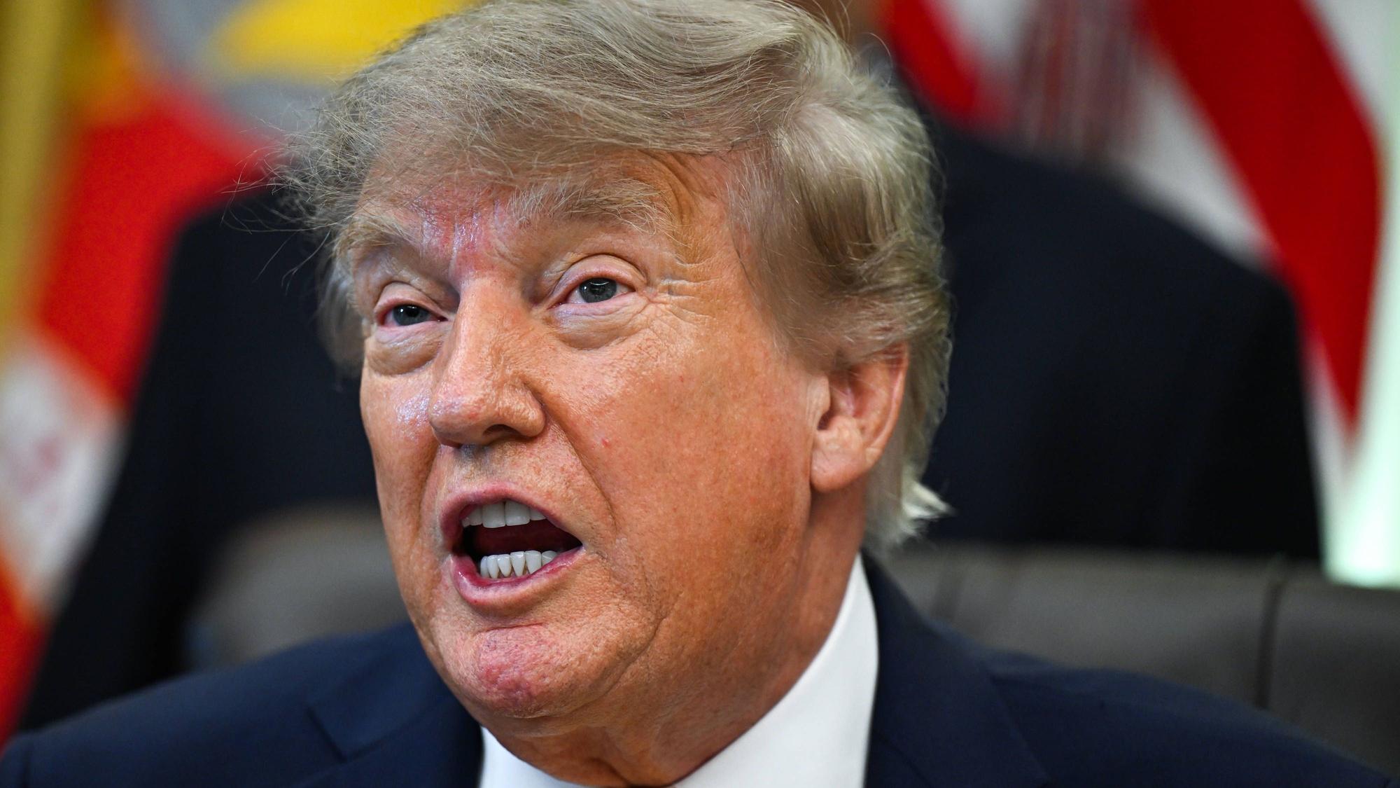 US-Präsident Donald Trump gratuliert der AfD zu ihrem Wahlsieg in Sachsen-Anhalt. (Archivfoto)