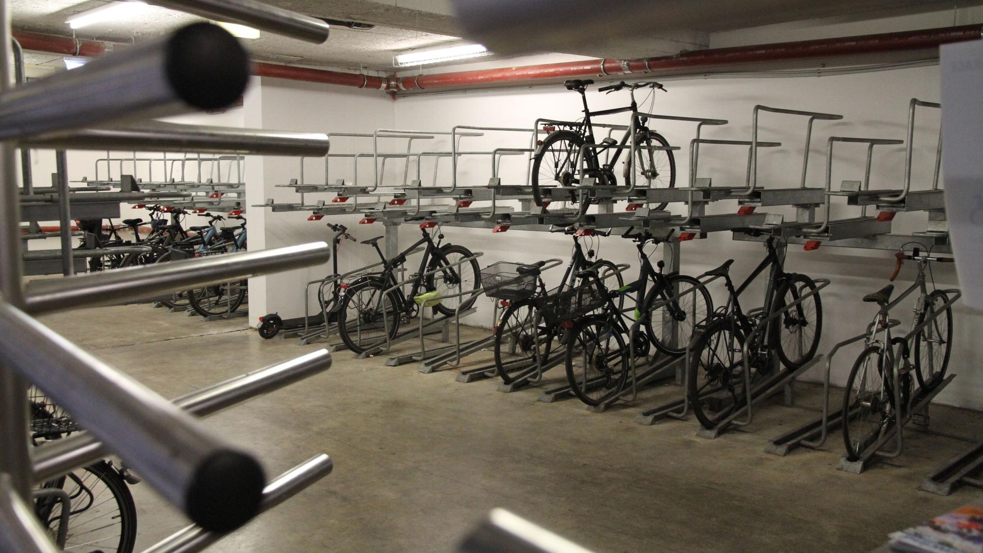Radfahren in Siegburg: Die Garage an der Neuen Poststraße ist bei weitem nicht ausgelastet.