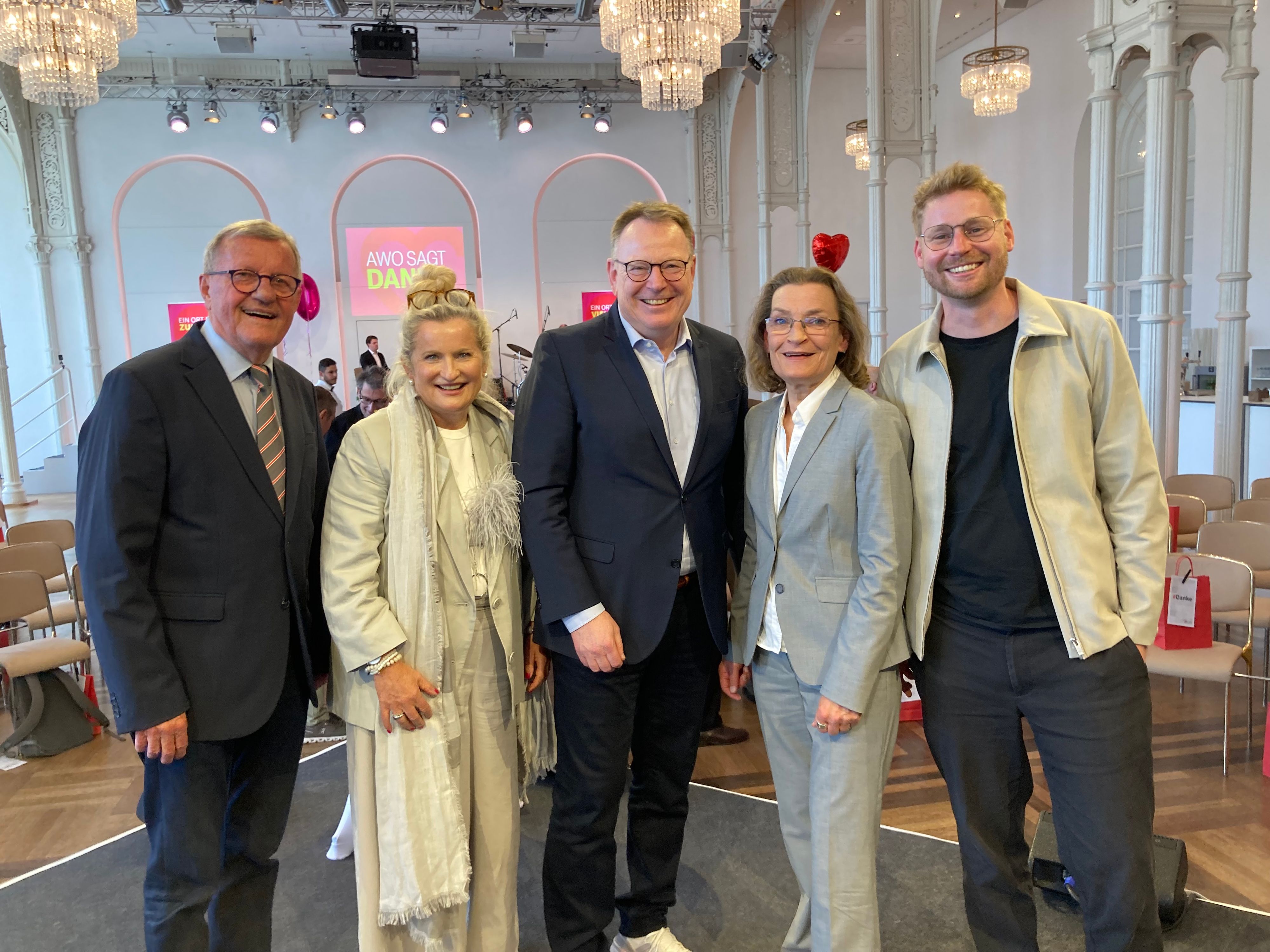 Foto (v. l.): Wilhelm Schmidt, Ulli Volland-Dörmann, Torsten Burmester, Ingrid Hack und Erik Flügge.