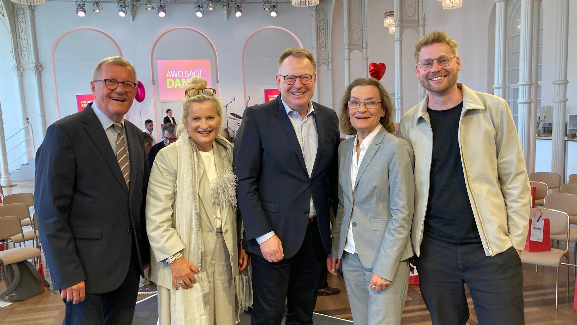 Foto (v. l.): Wilhelm Schmidt, Ulli Volland-Dörmann, Torsten Burmester, Ingrid Hack und Erik Flügge.