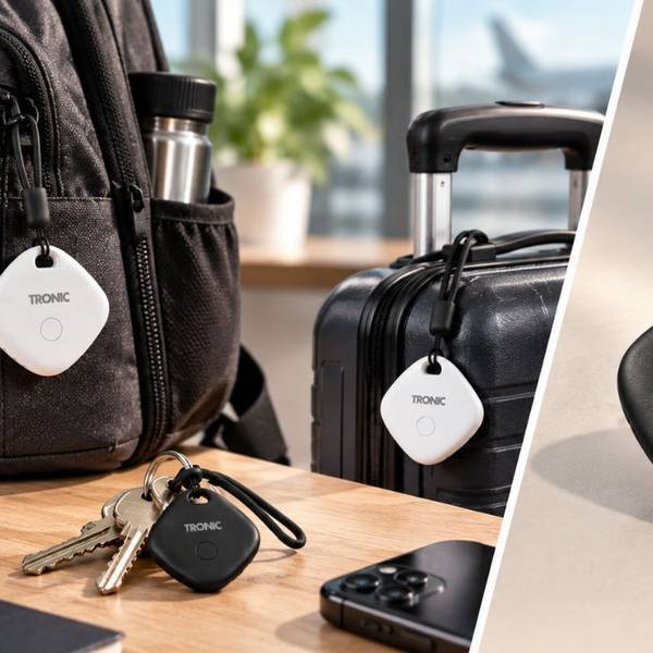 Schlüssel, Tasche oder Koffer mit Tronic Smart Tags.