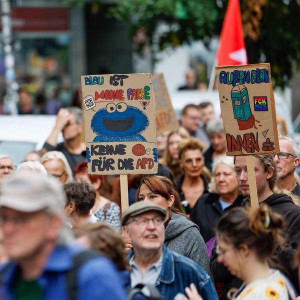 Demonstration gegen die AfD in Düsseldorf