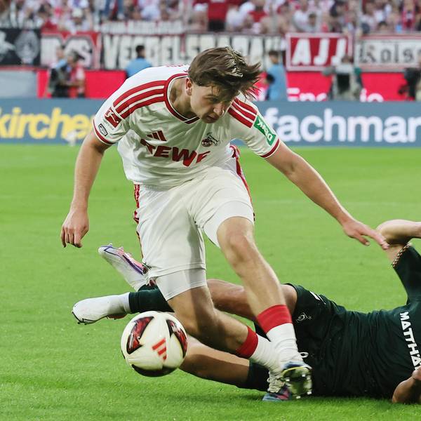 1. FC Köln vs. Werder Bremen, 3. Spieltag, 12.09.2026, 18.30 Uhr, links: Mikey Moore (1. FC Köln), Bild: Herbert Bucco