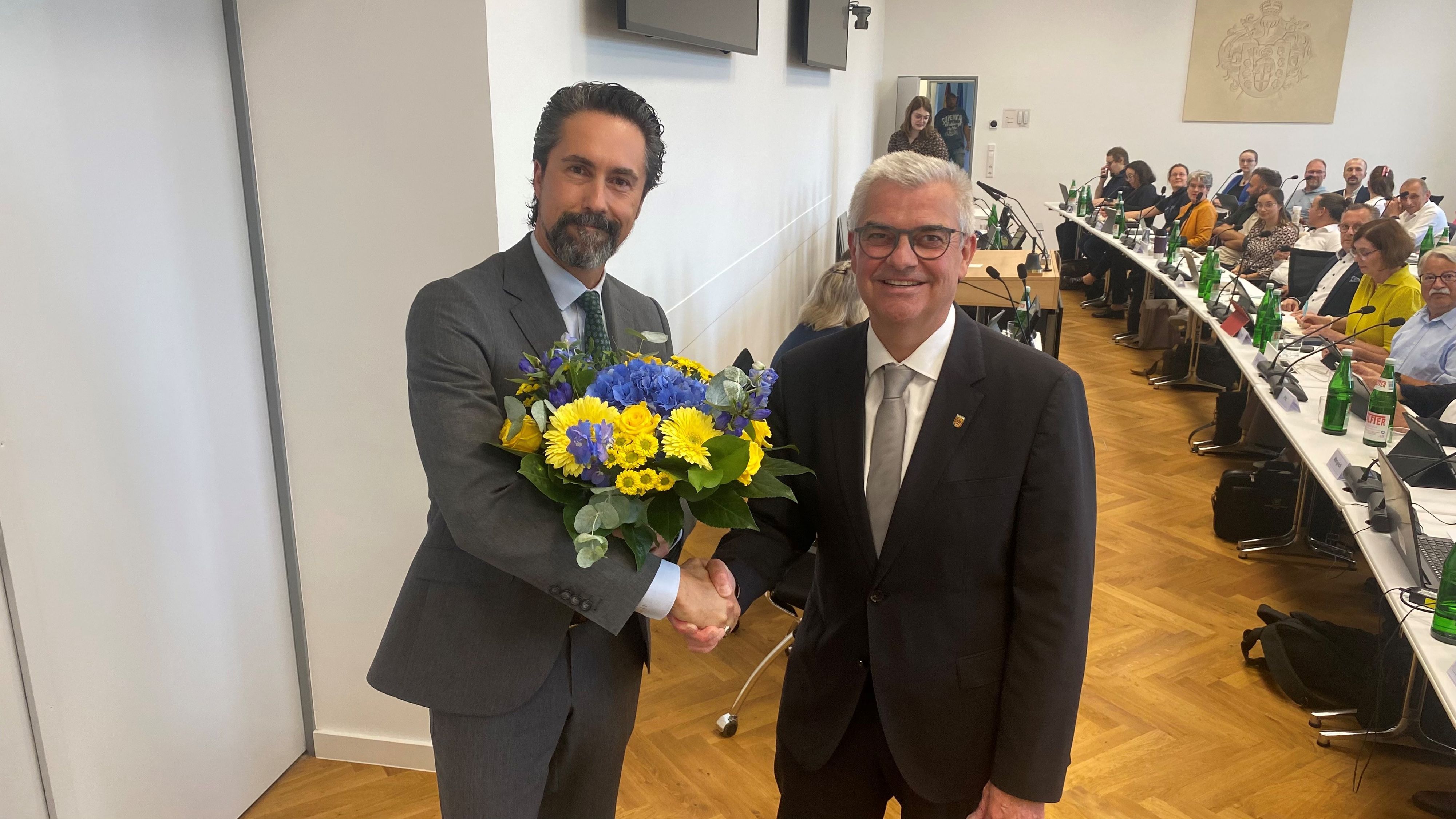 Zu sehen sind Frederik Jansen und Marc Prokop.