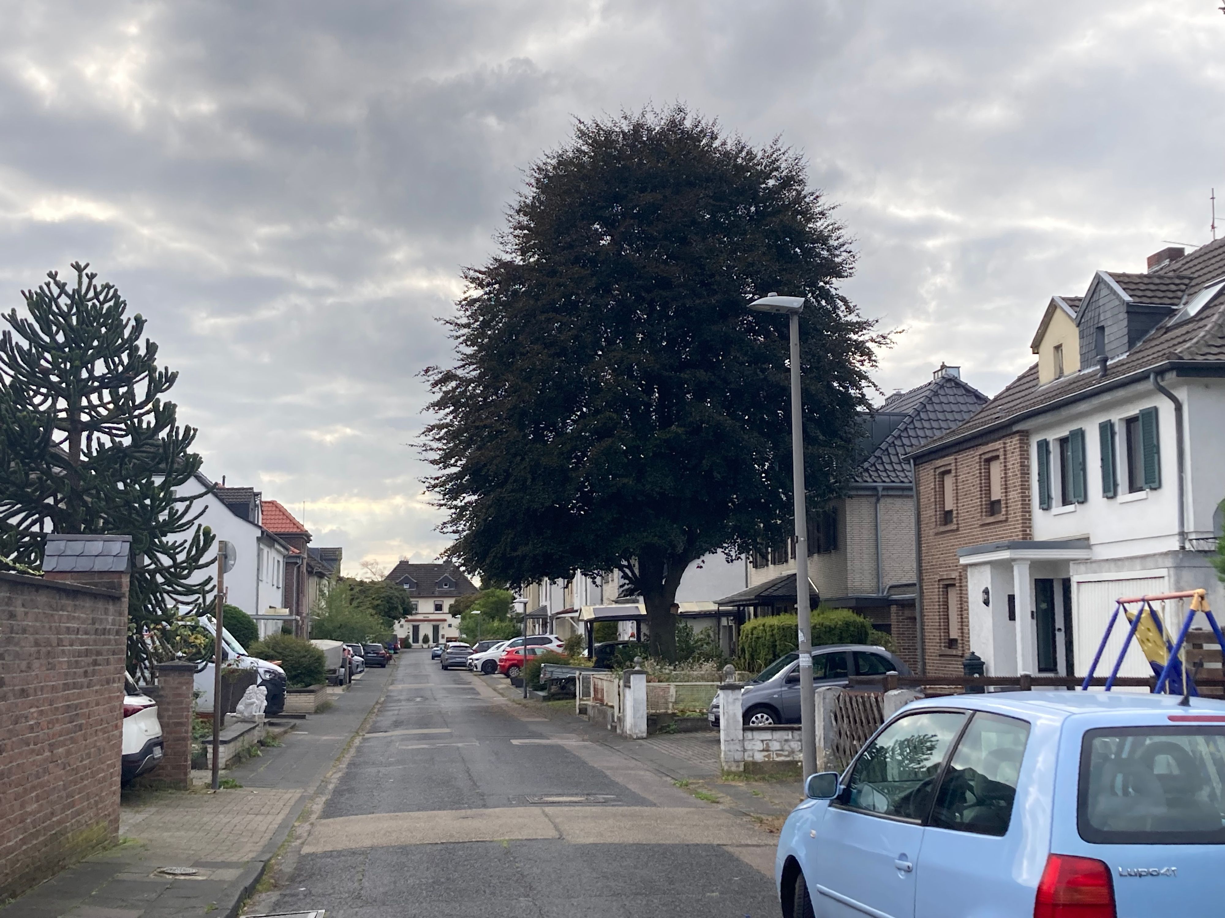 Ein Stück Köln: Der Blick von der Volkhovener Straße in die Pulheimer Straße.