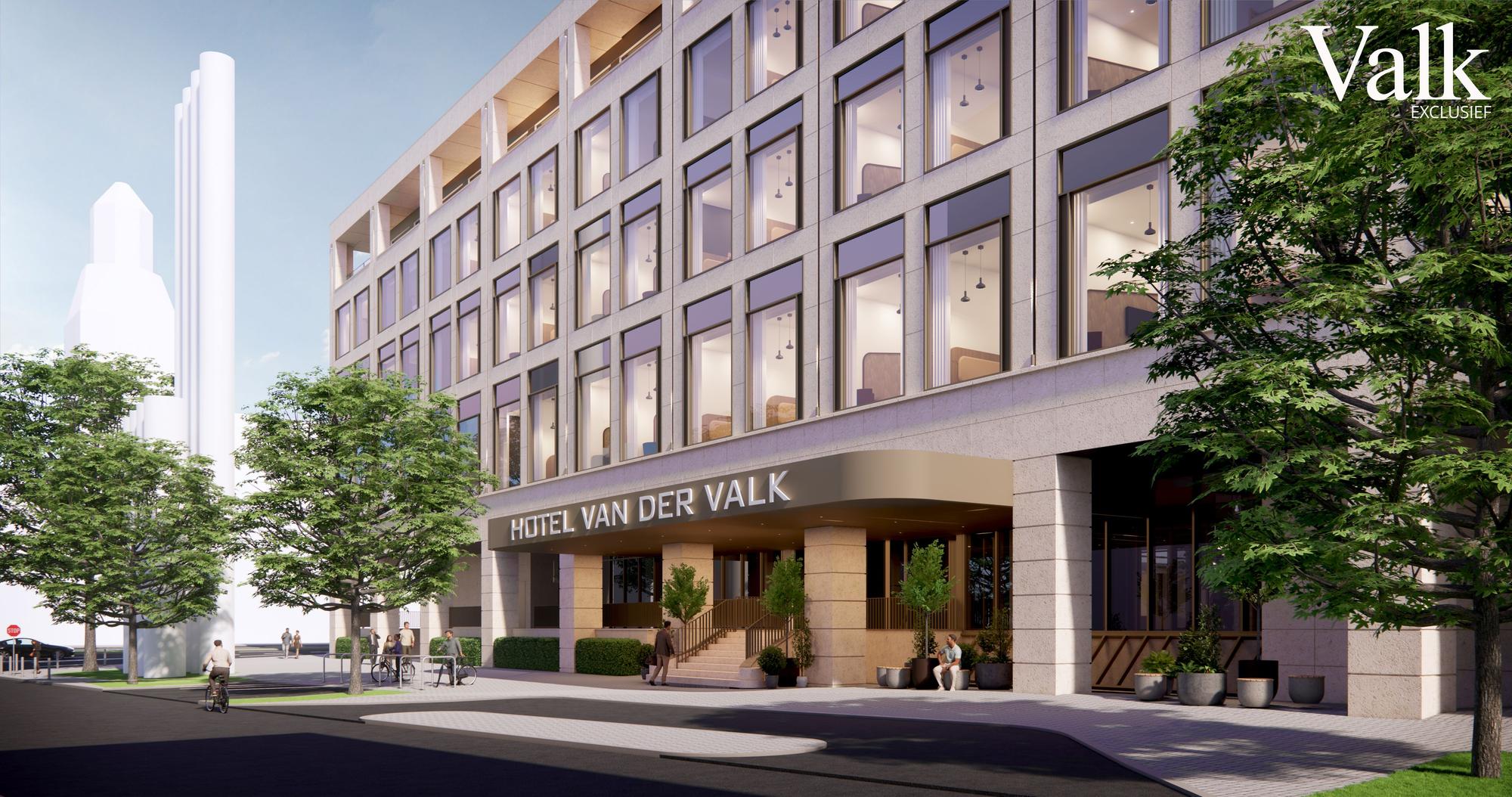 Diese Visualisierung zeigt, wie das neue Hotel aussehen soll.