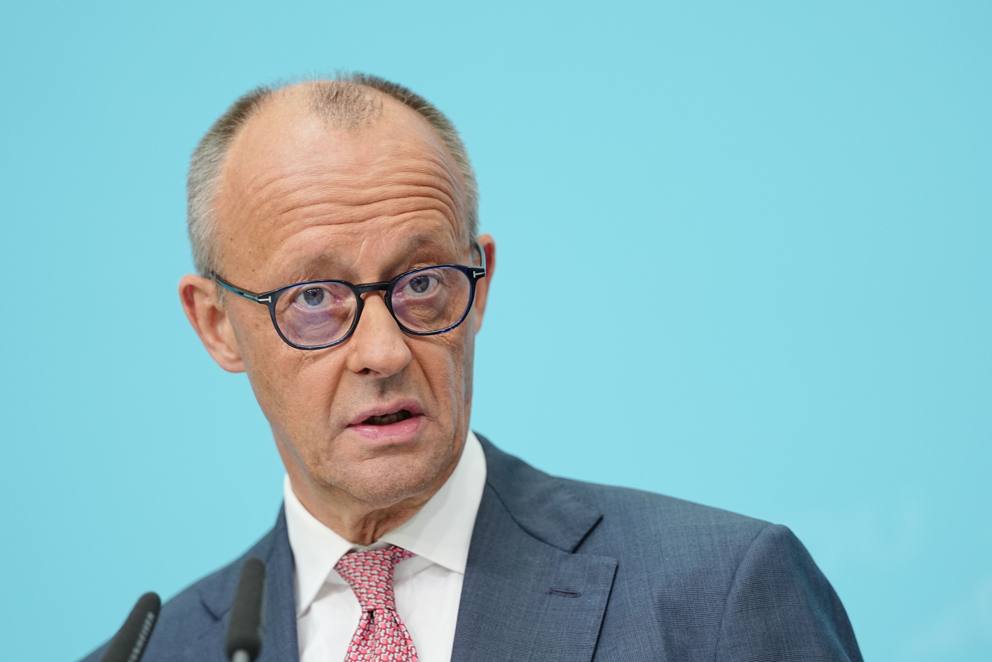 Bundeskanzler Friedrich Merz (CDU) gibt nach der Landtagswahl in Mecklenburg-Vorpommern und der Abgeordnetenhauswahl in Berlin eine Pressekonferenz.
