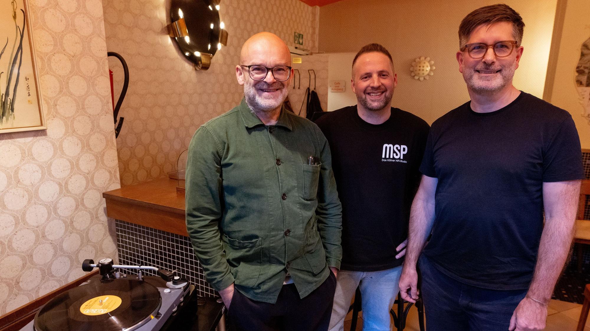Steffen Irlinger (v.l.), Kevin Hill und Timo Eggers vom Kölner „Slow Listening Club“