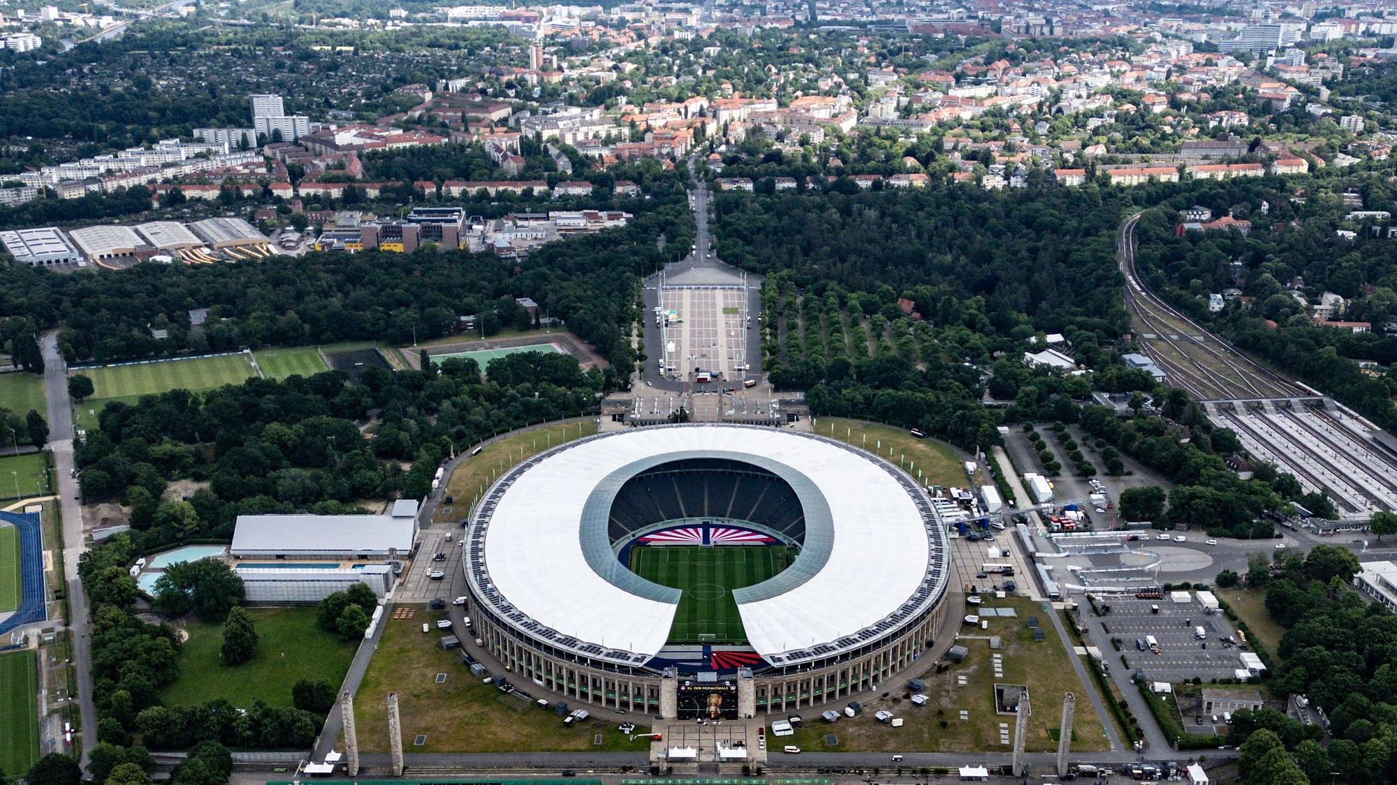 Blick auf das Berliner Olympiastadion