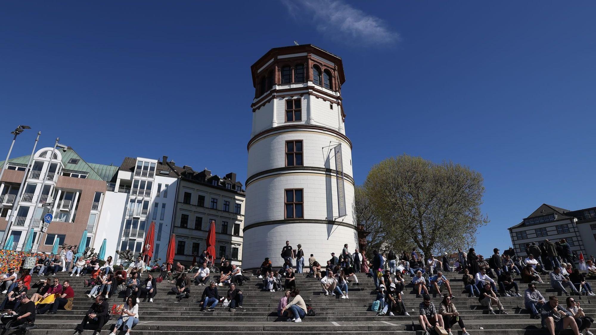 Rheinufer in Düsseldorf