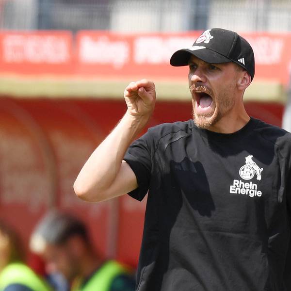 16.08.2026, xophax, Fussball Regionalliga West. 1.FC Koeln, Franz Kremer Stadion : 1.FC Köln II gegen FC Gütersloh. Trainer Manuel Hartmann 1.FC Köln Koeln *** August 16, 2026, xophax, Regional League West 1 Soccer, 1. FC Köln, Franz Kremer Stadium, 1. FC Köln II vs. FC Gütersloh, Coach Manuel Hartmann, 1. FC Köln, Cologne