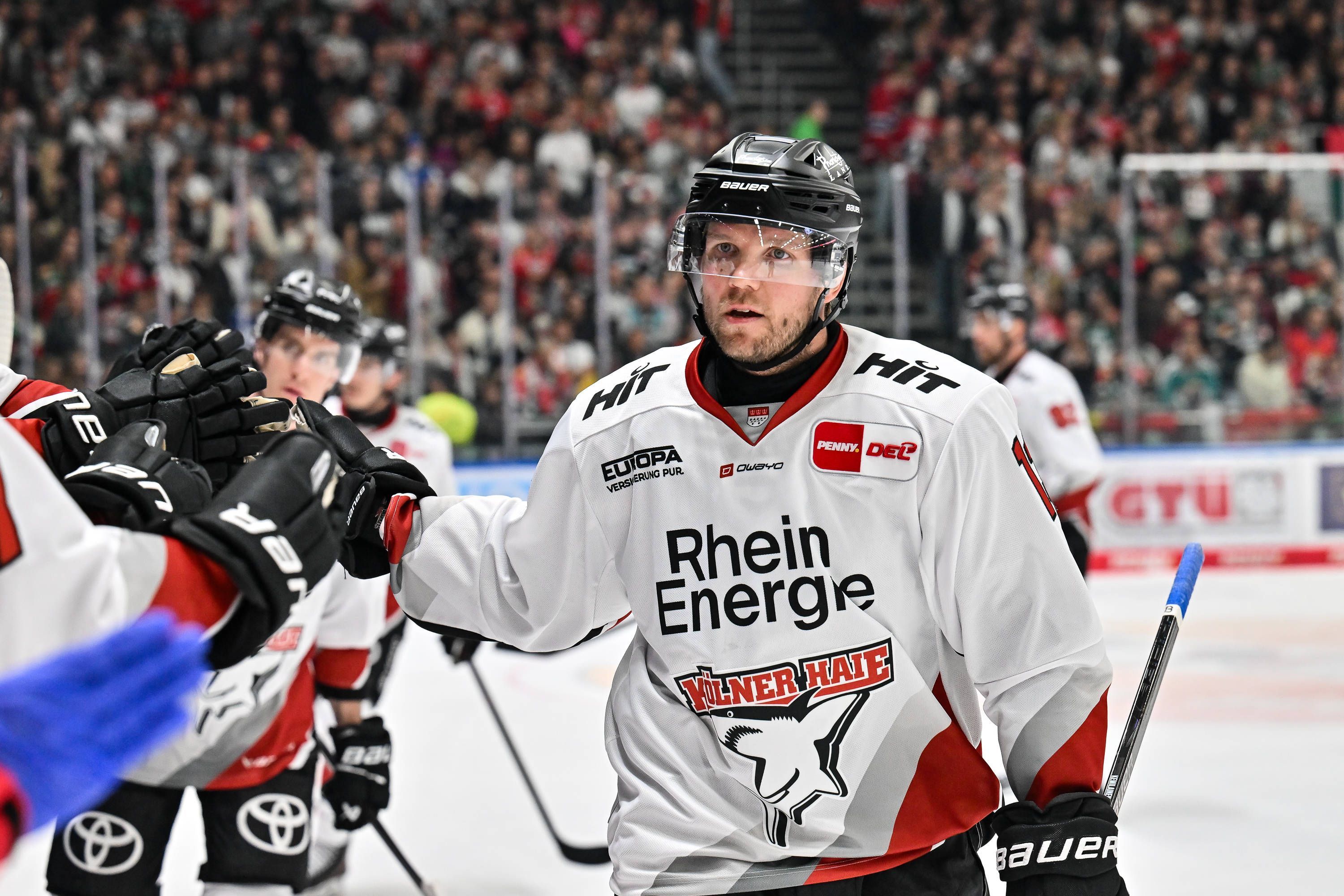 Penny DEL Augsburger Panther - Kölner Haie, 27.09.2026 AUGSBURG, GERMANY 27. SEPTEMBER: Jubel der Gäste nach dem Treffer zum 1-3 durch Valtteri KEMILÄINEN Kölner Haie 13 während dem Match der Penny DEL zwischen den Augsburger Panthern und den Kölner Haien am 4. Spieltag im Curt Frenzel Stadion *** Penny DEL: Augsburger Panther vs. Kölner Haie, September 27, 2026, AUGSBURG, GERMANY, September 27: The visiting fans cheer after Valtteri KEMILÄINEN of the Kölner Haie scores to make it 13 during the Penny DEL game between the Augsburger Panther and the Kölner Haie on Matchday 4 at Curt Frenzel Stadium Copyright: xBEAUTIFULxSPORTS/Goldbergx
