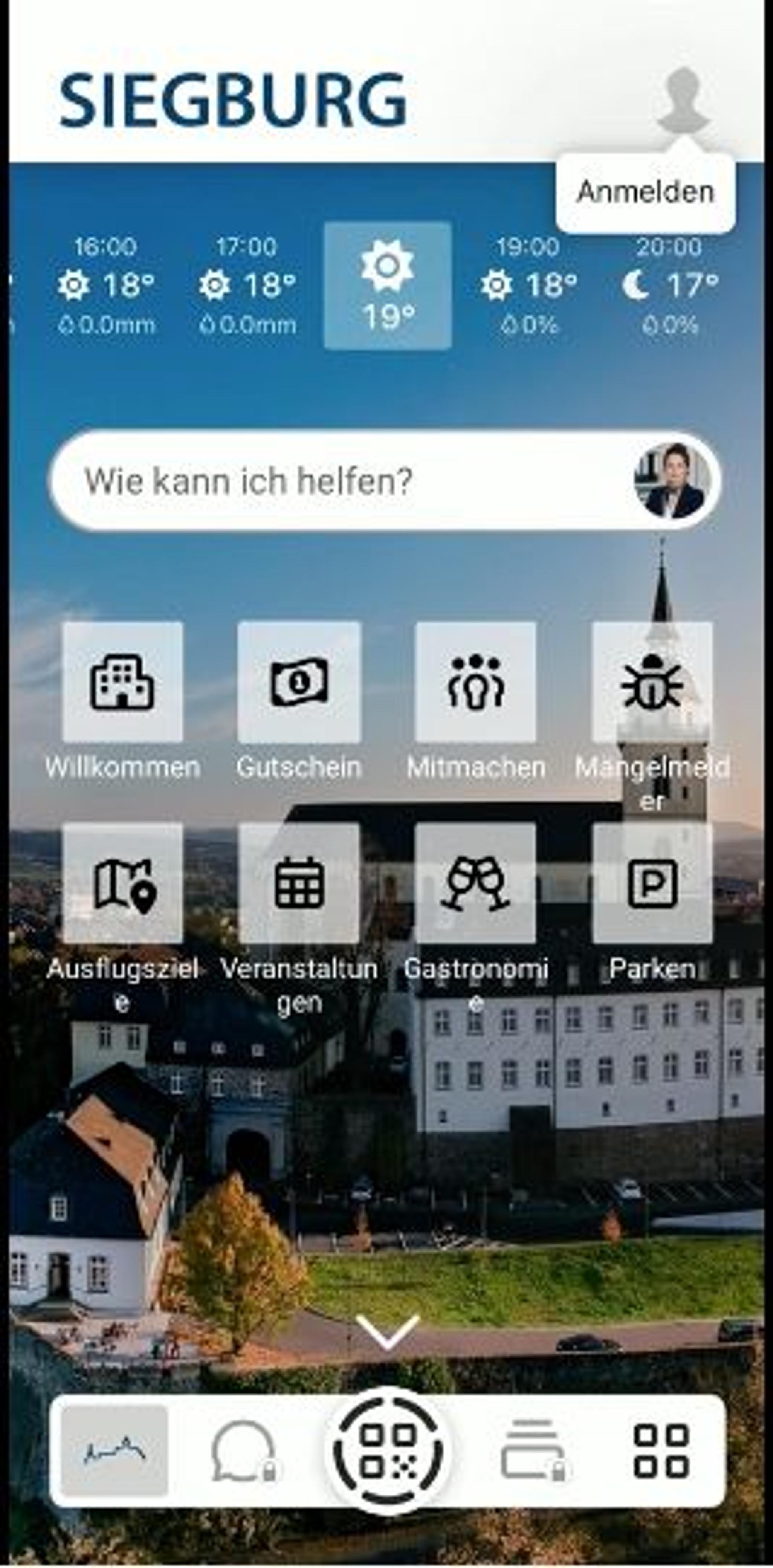 Der Screenshot zeigt die bisherige App.