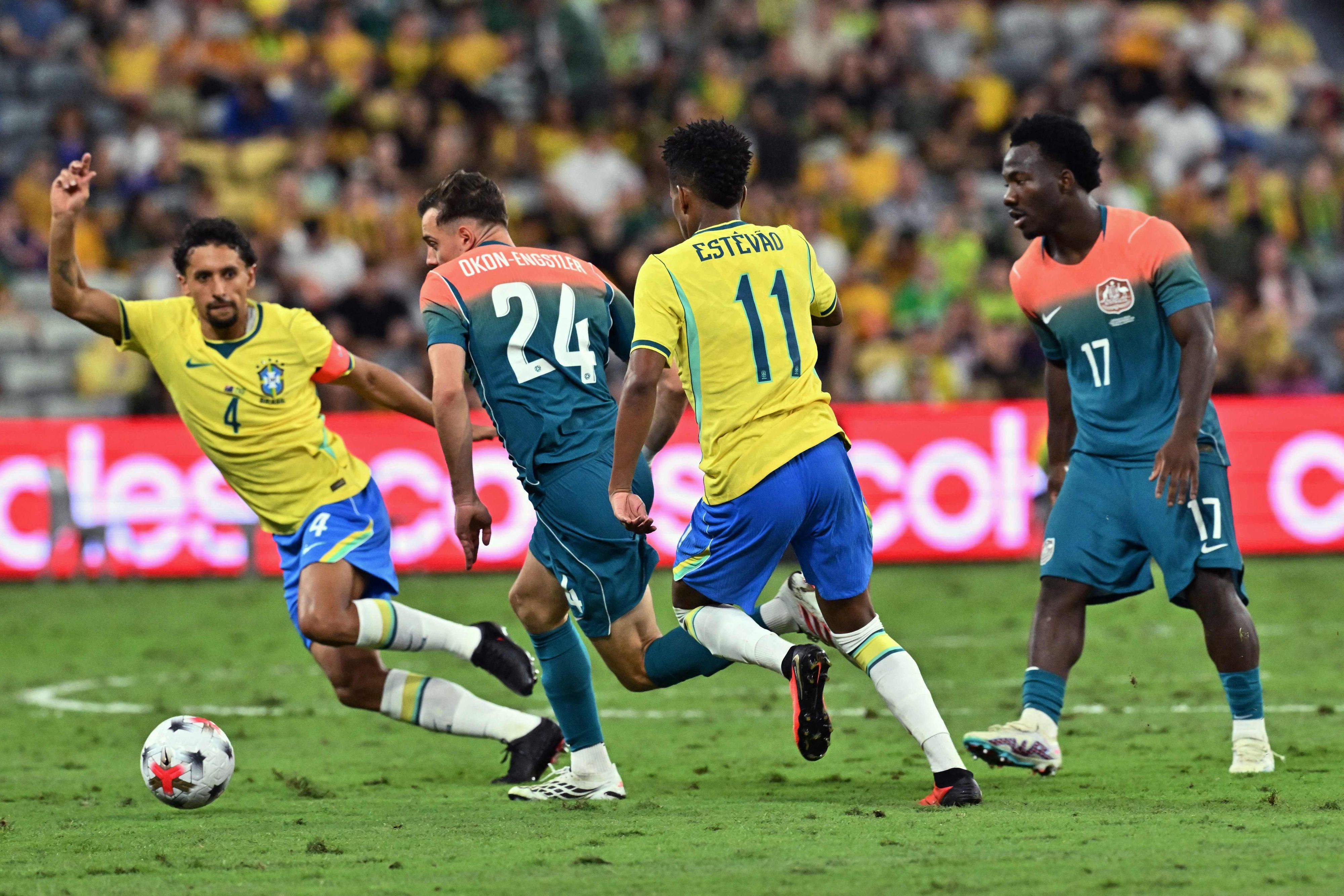 Paul Okon-Engstler spielte nun zweimal mit der australischen Nationalmannschaft in der Heimat gegen Brasilien.
