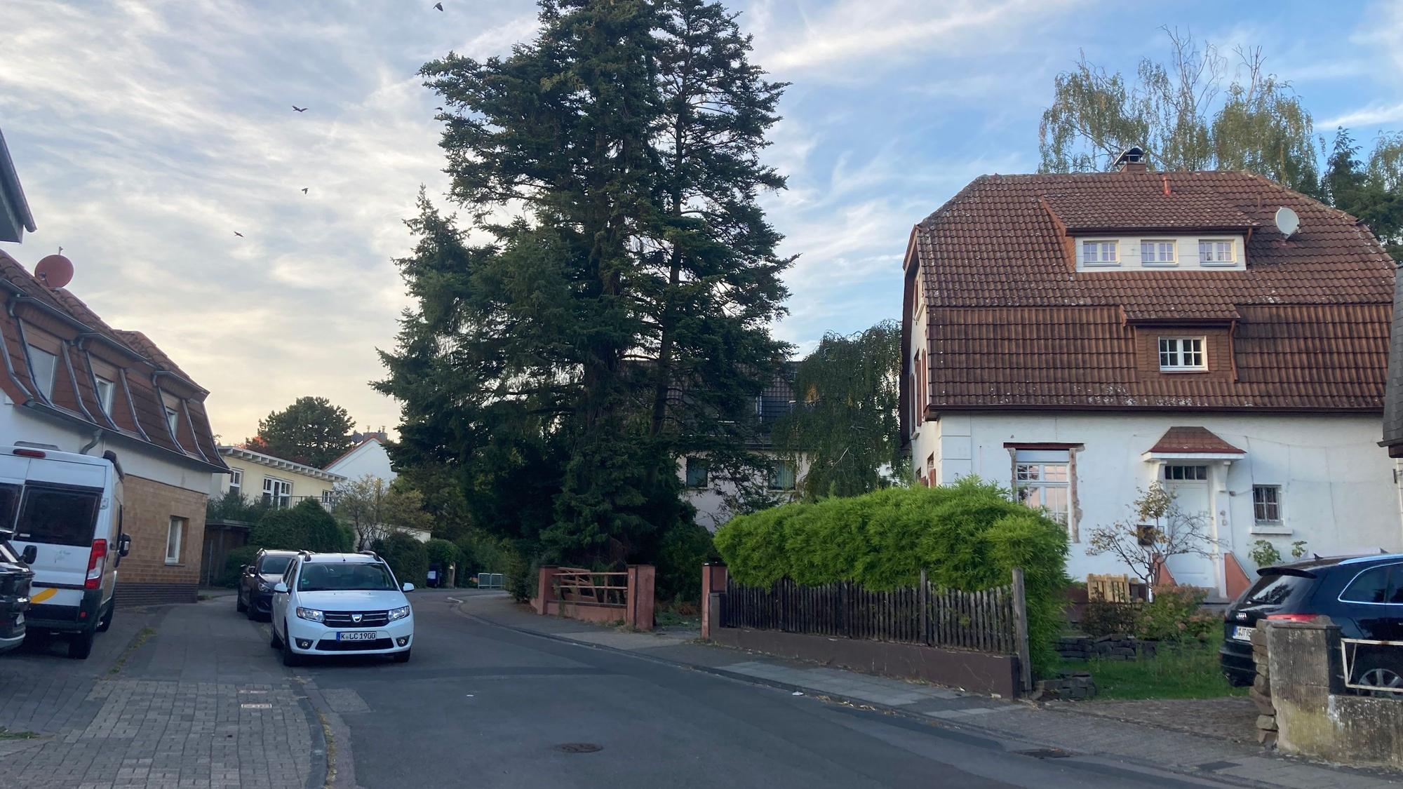 Zu sehen sind alte Häuser an der Elsdorfer Straße in Porz-Urbach.