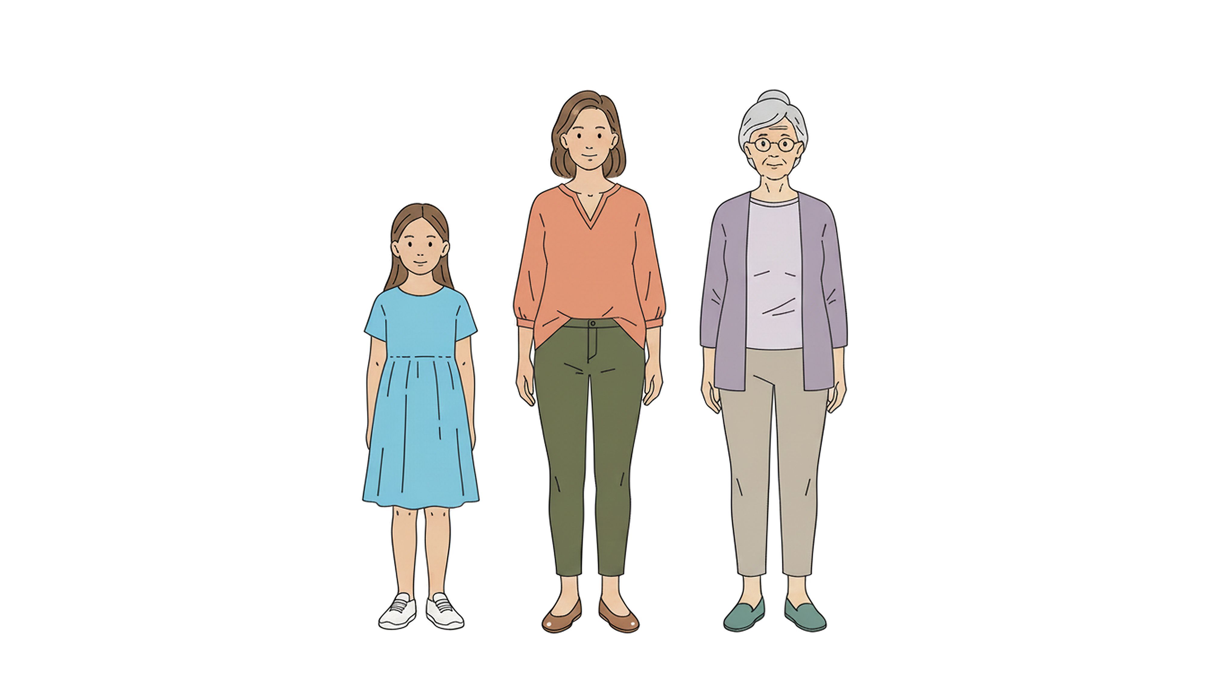 Wir begleiten die fiktive Durchschnitts-Kölnerin Marie Schmitz als Kind, als erwachsene Erwerbstätige und als Seniorin. Grundlage sind die Daten des Lebenslagenberichts der Stadt Köln.