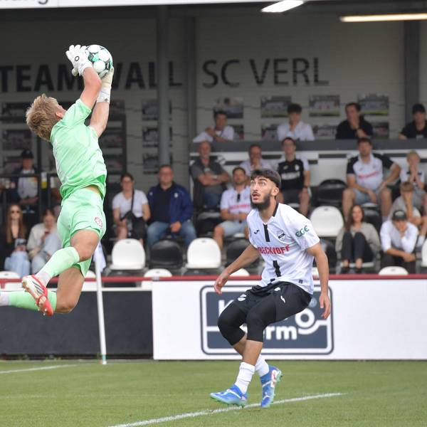 Lennart Winkler im Spiel beim SC Verl.
