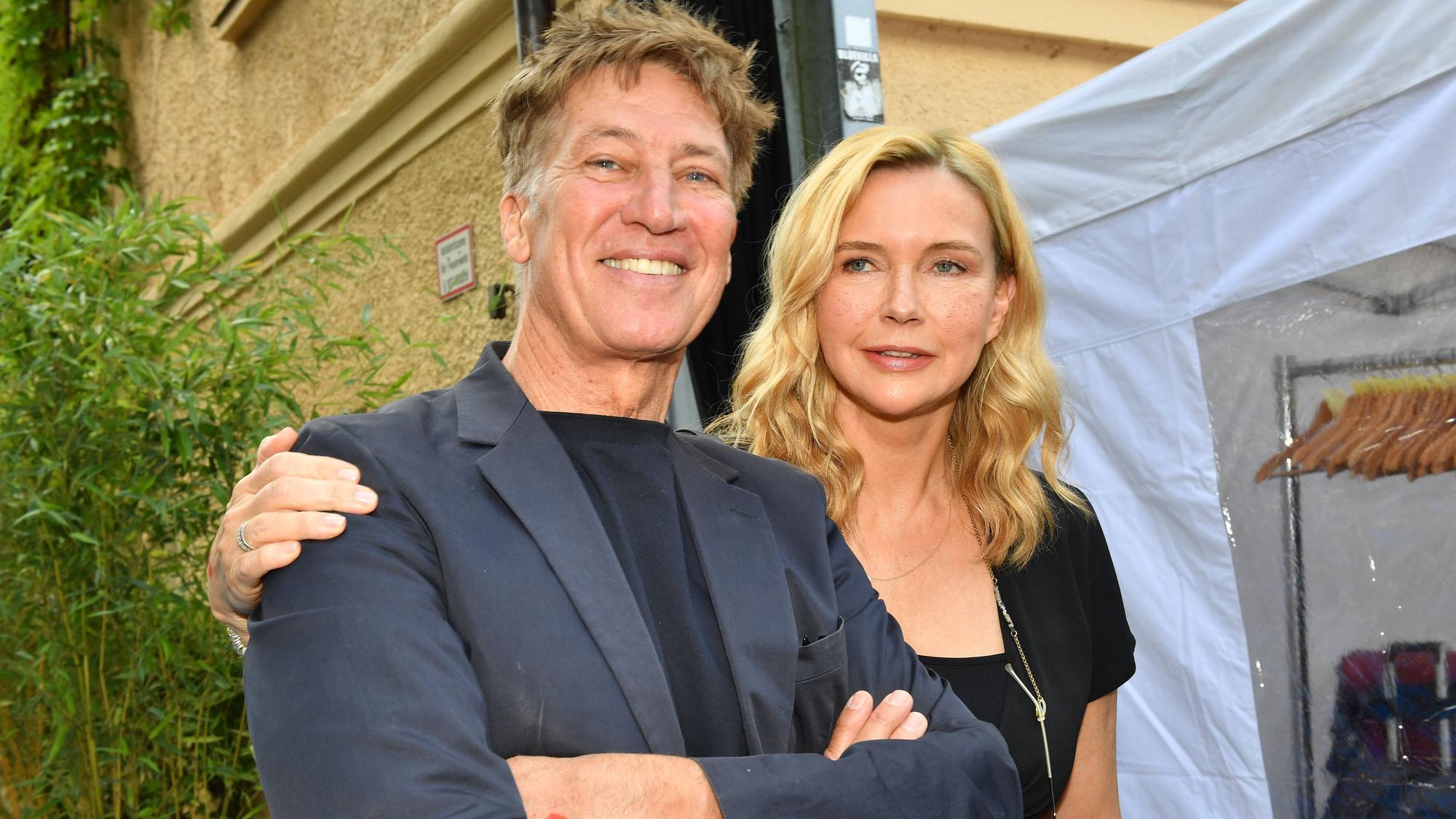 Tobias Moretti und seine Schauspiel-Kollegin Veronica Ferres bei einem Filmfest 2026.