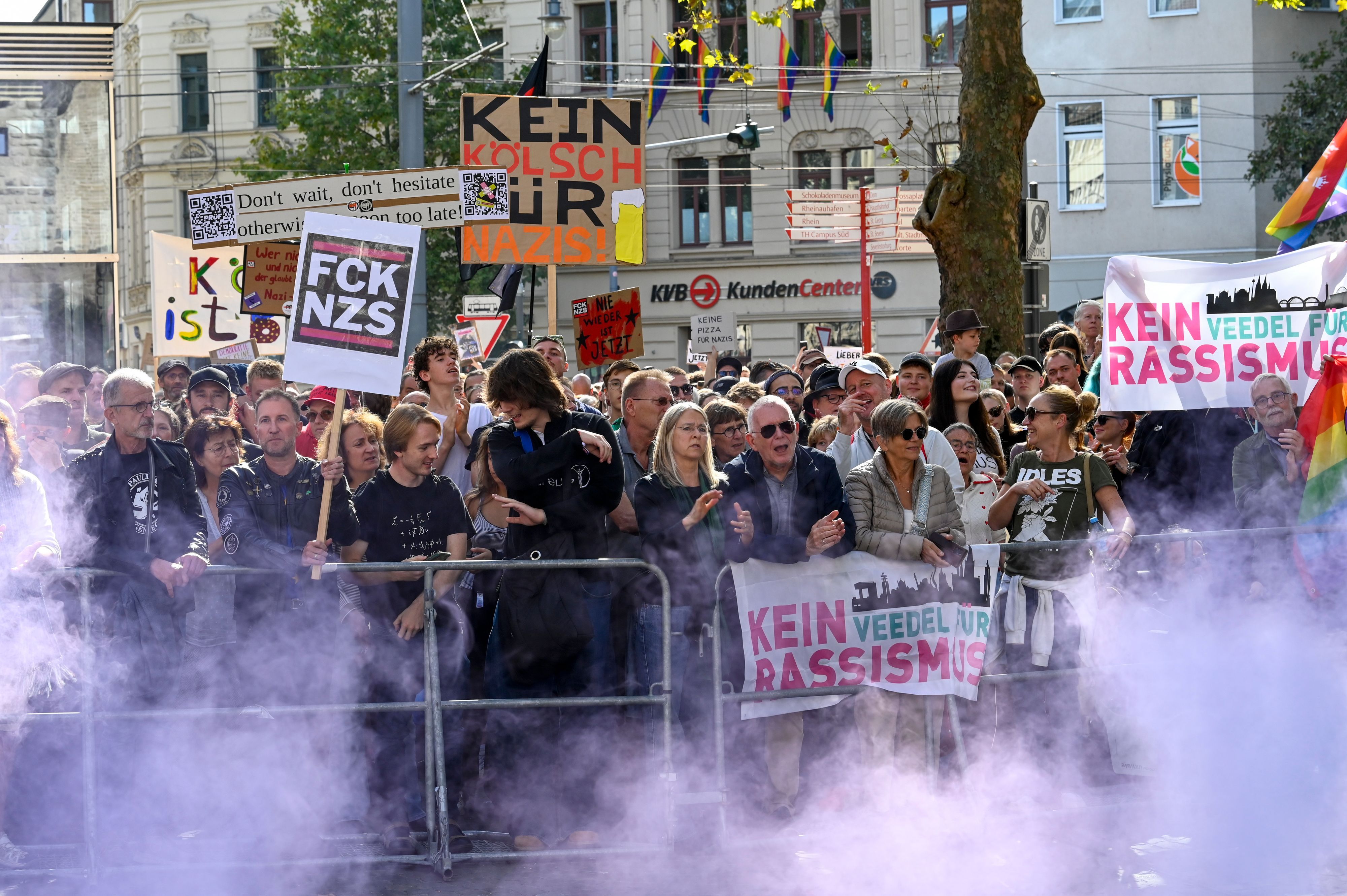 03.10.2026, Köln: Am Tag der Deutschen Einheit plant ein rechtsextremes Bündnis eine Demonstration mit dem Titel „Gedenklauf zur Wiedervereinigung“ auf dem Chlodwigplatz. Dort haben viele Initiativen nun Gegendemonstrationen angekündigt. Foto: Uwe Weiser