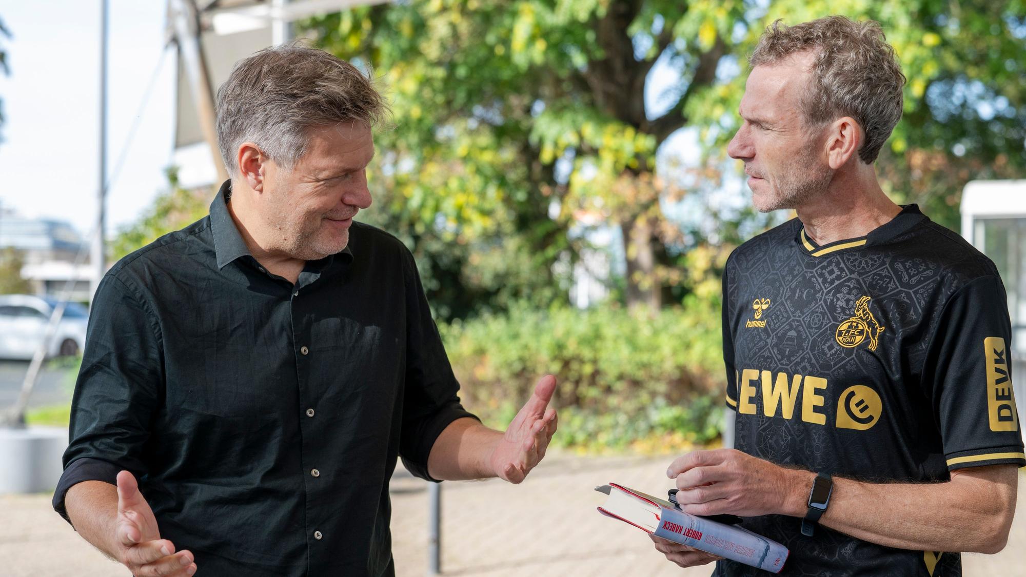 03.10.2026, Köln: Robert Habeck und Joachim Frank. Foto: Uwe Weiser