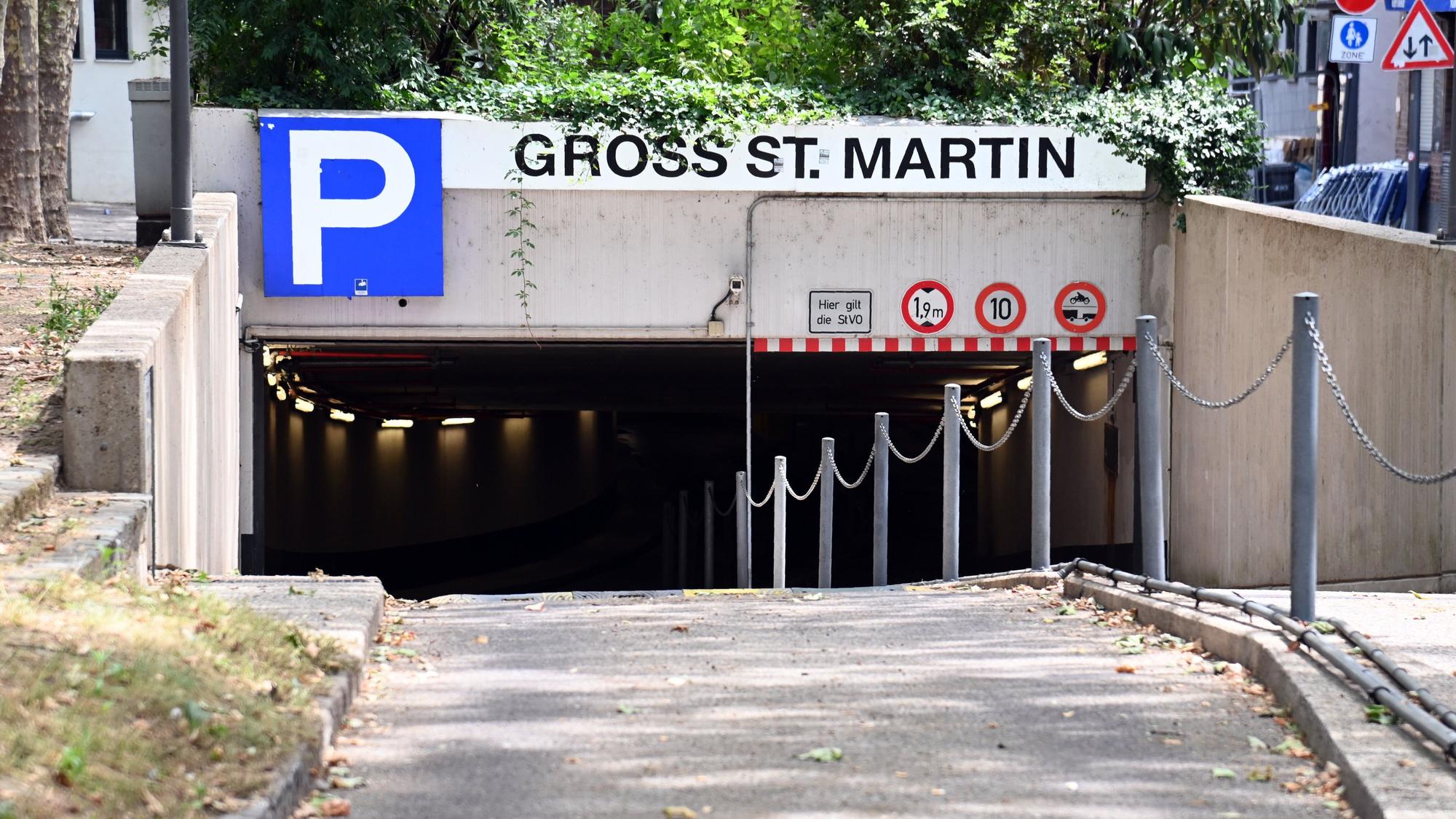 Die Tiefgarage Groß St. Martin ist seit mehr als einem Jahr teilweise gesperrt