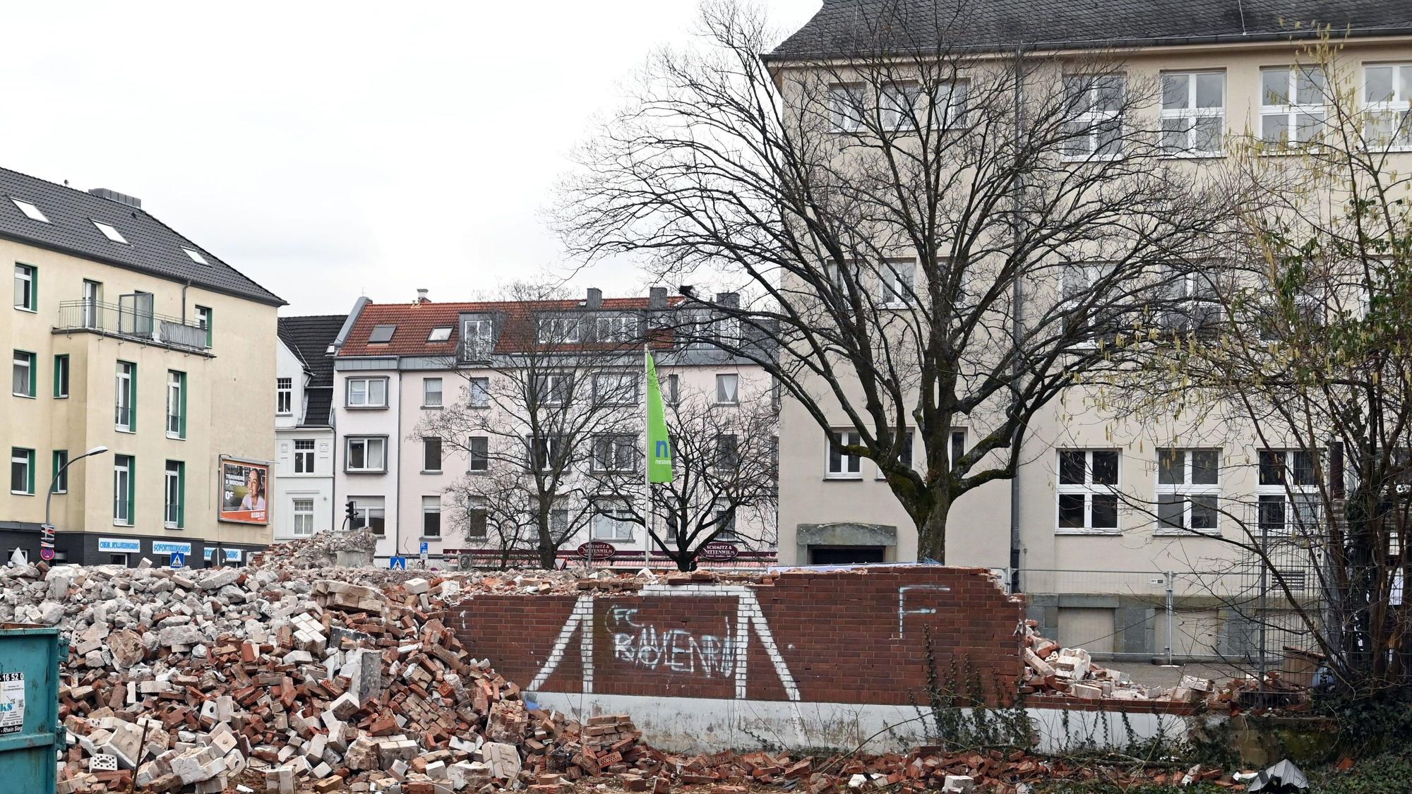 Umbauarbeiten an der Grundschule Manderscheider Platz - ein Bild aus dem vergangenem Jahr.er