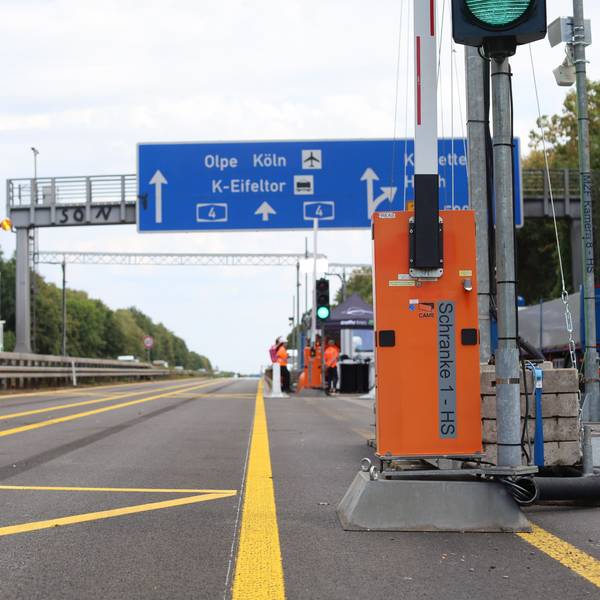 Schrankenanlage auf der A4