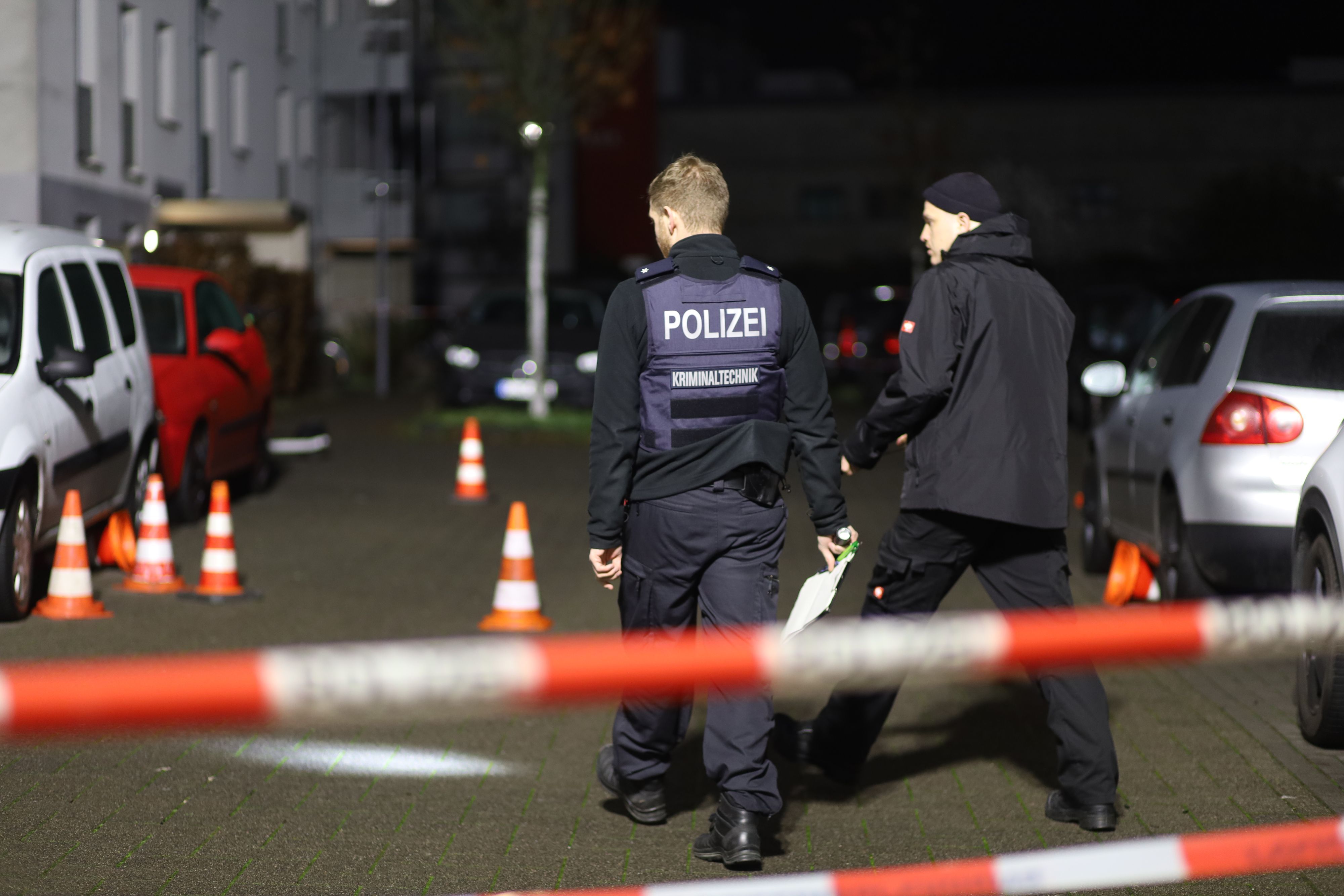 Polizei im Einsatz.