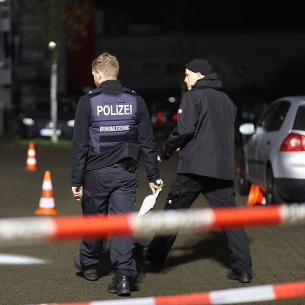 Polizei im Einsatz.